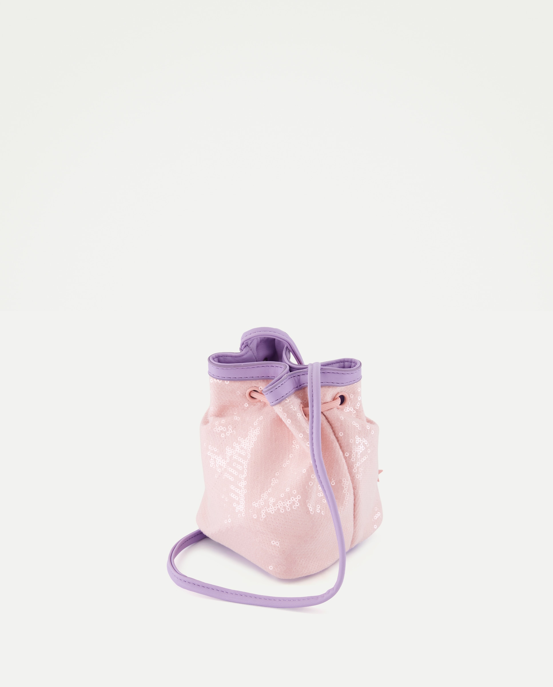 Mala Tipo Saco com Fantasia de Lantejoulas Kids El Corte Inglés Rosa-claro-2