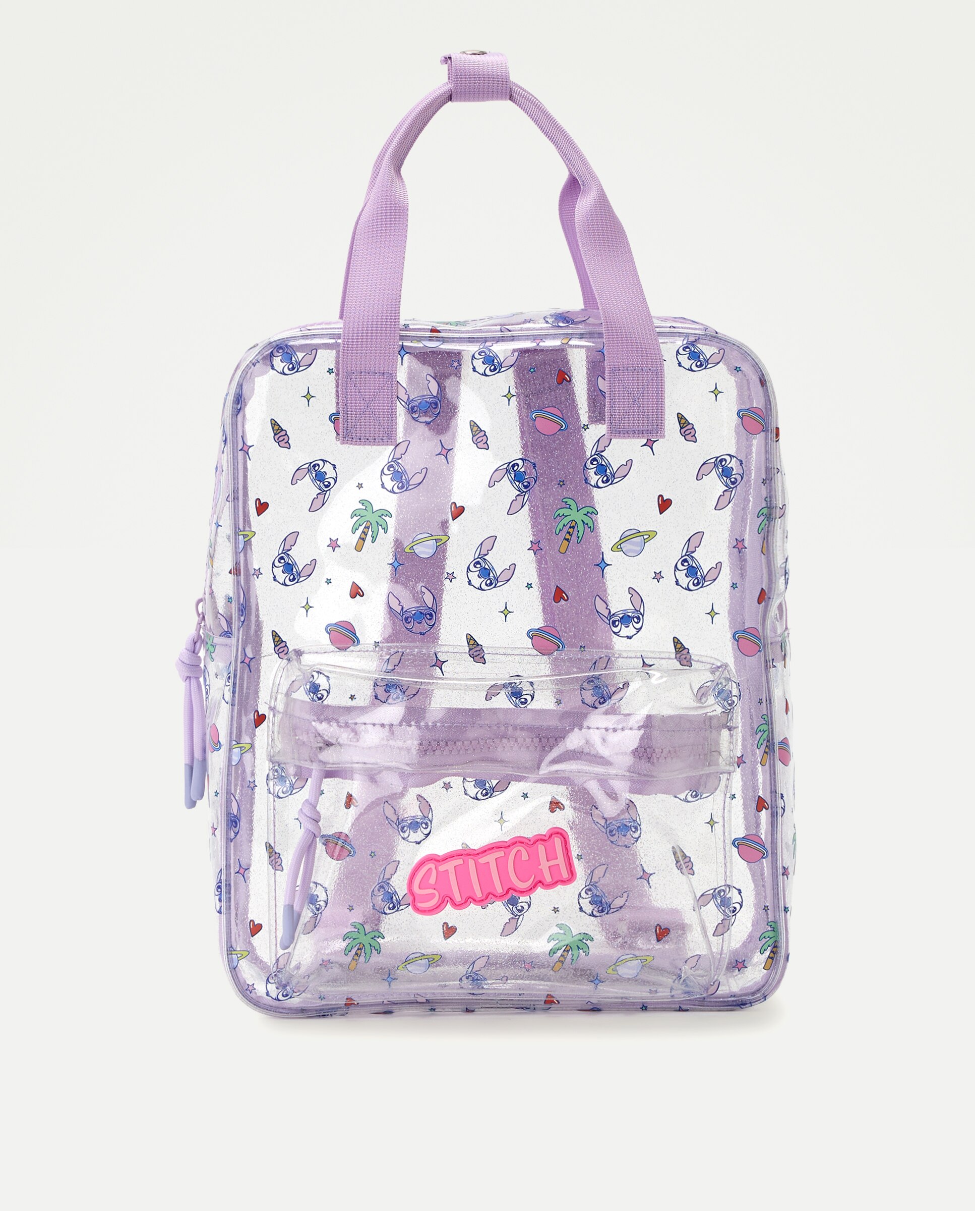 Imagem 0 de Mochila Transparente com Glitter Stitch