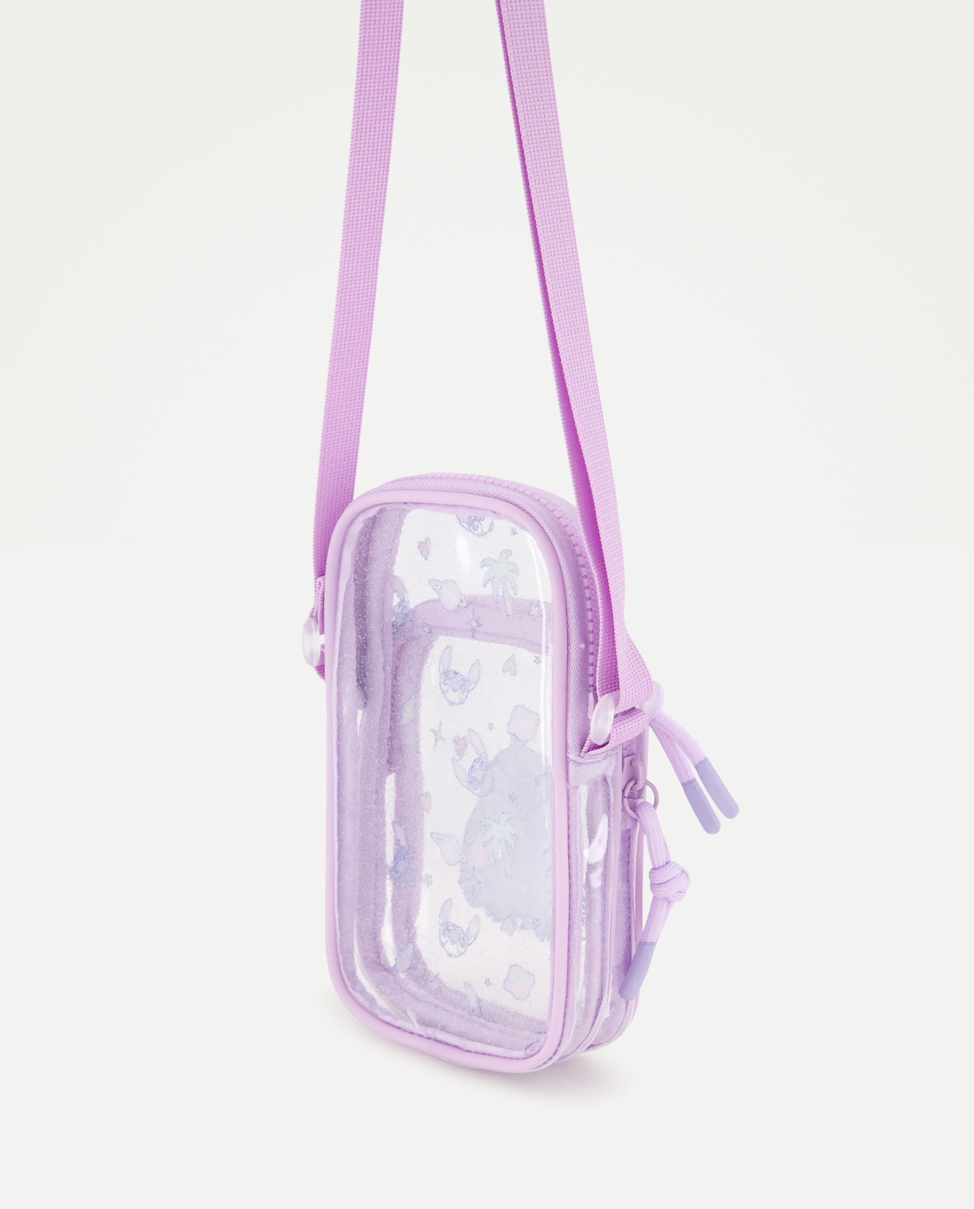 Porta-Telemóvel Transparente com Glitter Stitch Kids El Corte Inglés Multicolor-2