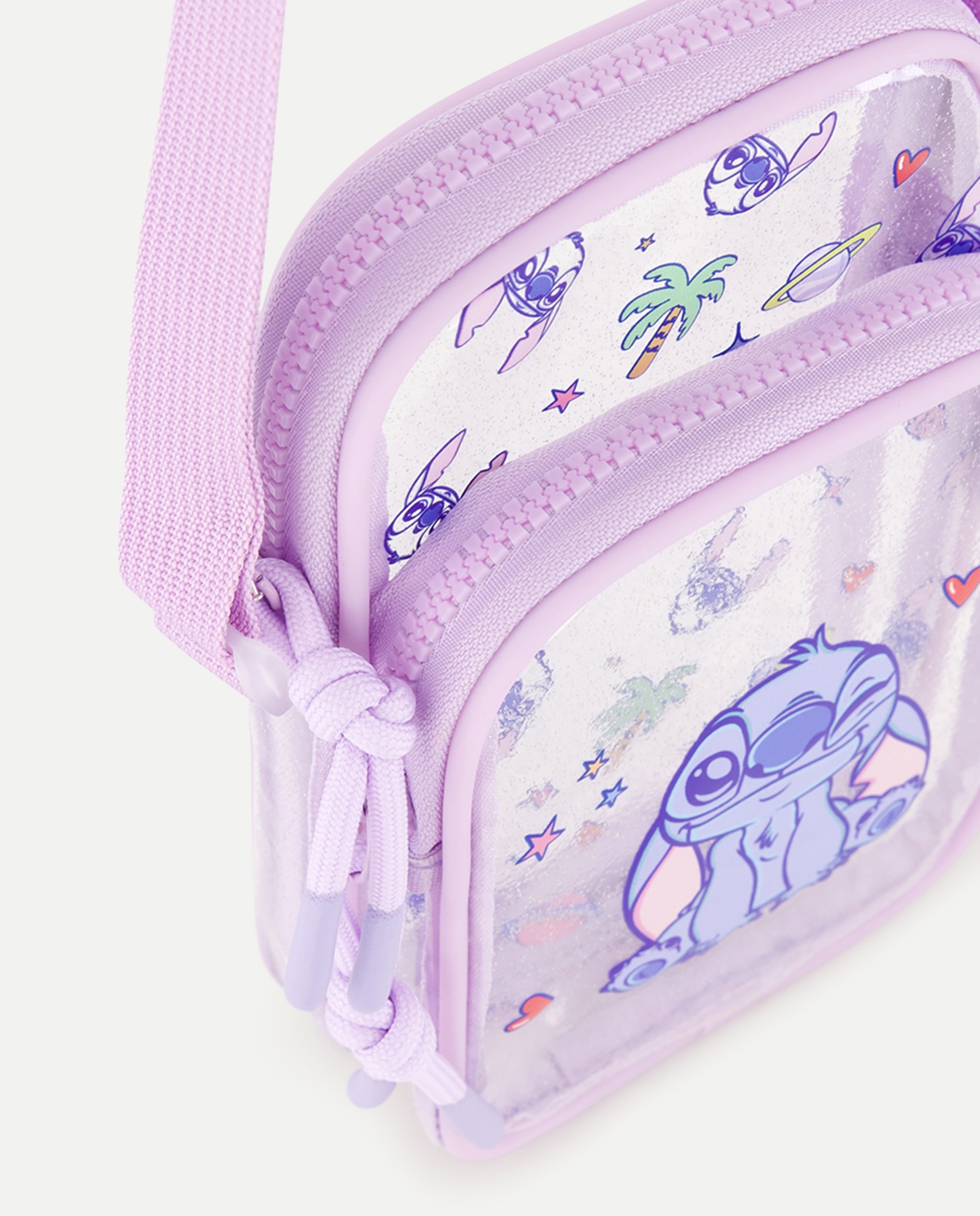 Porta-Telemóvel Transparente com Glitter Stitch Kids El Corte Inglés Multicolor-3