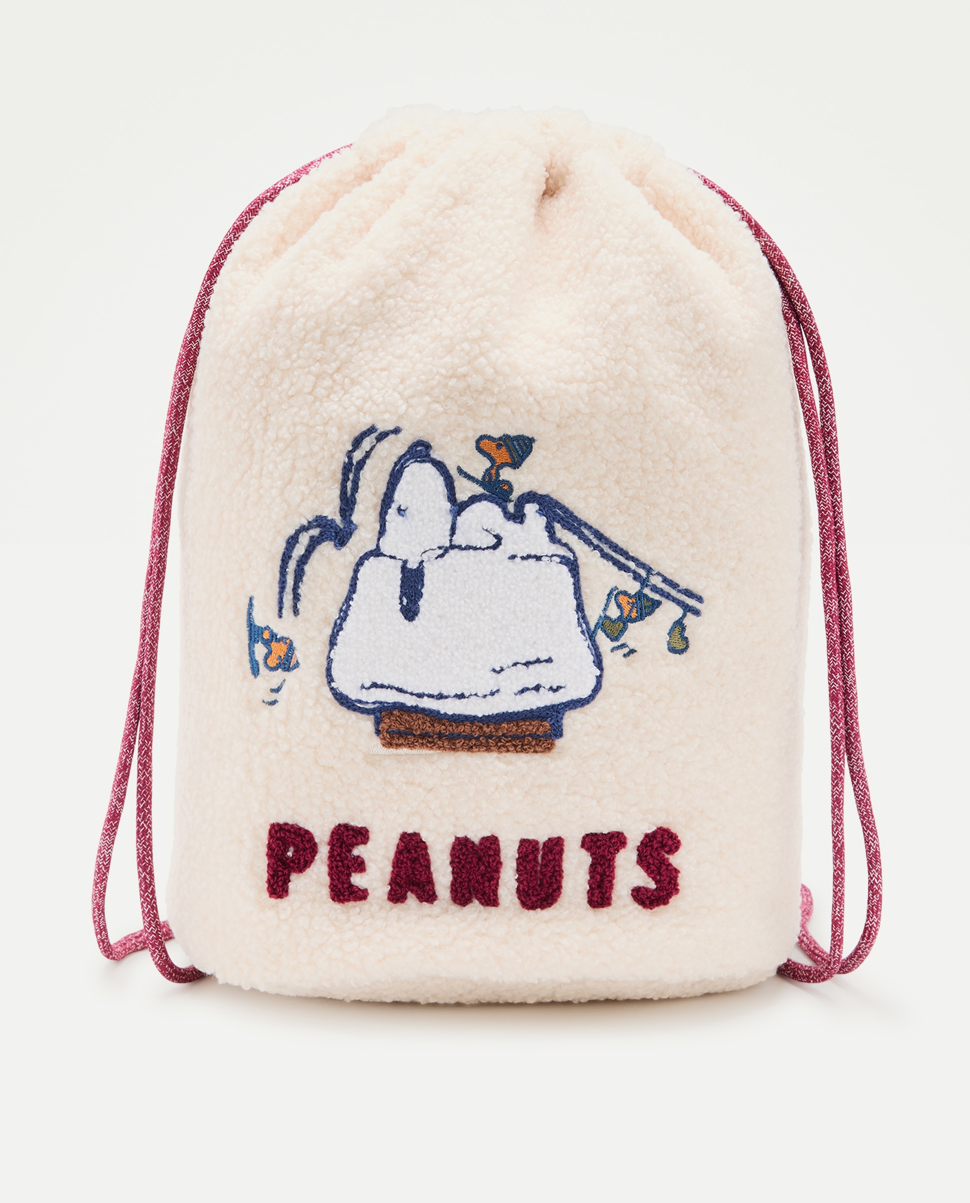 Imagem 0 de Mochila de Pelo de Borrego com Fantasia Snoopy