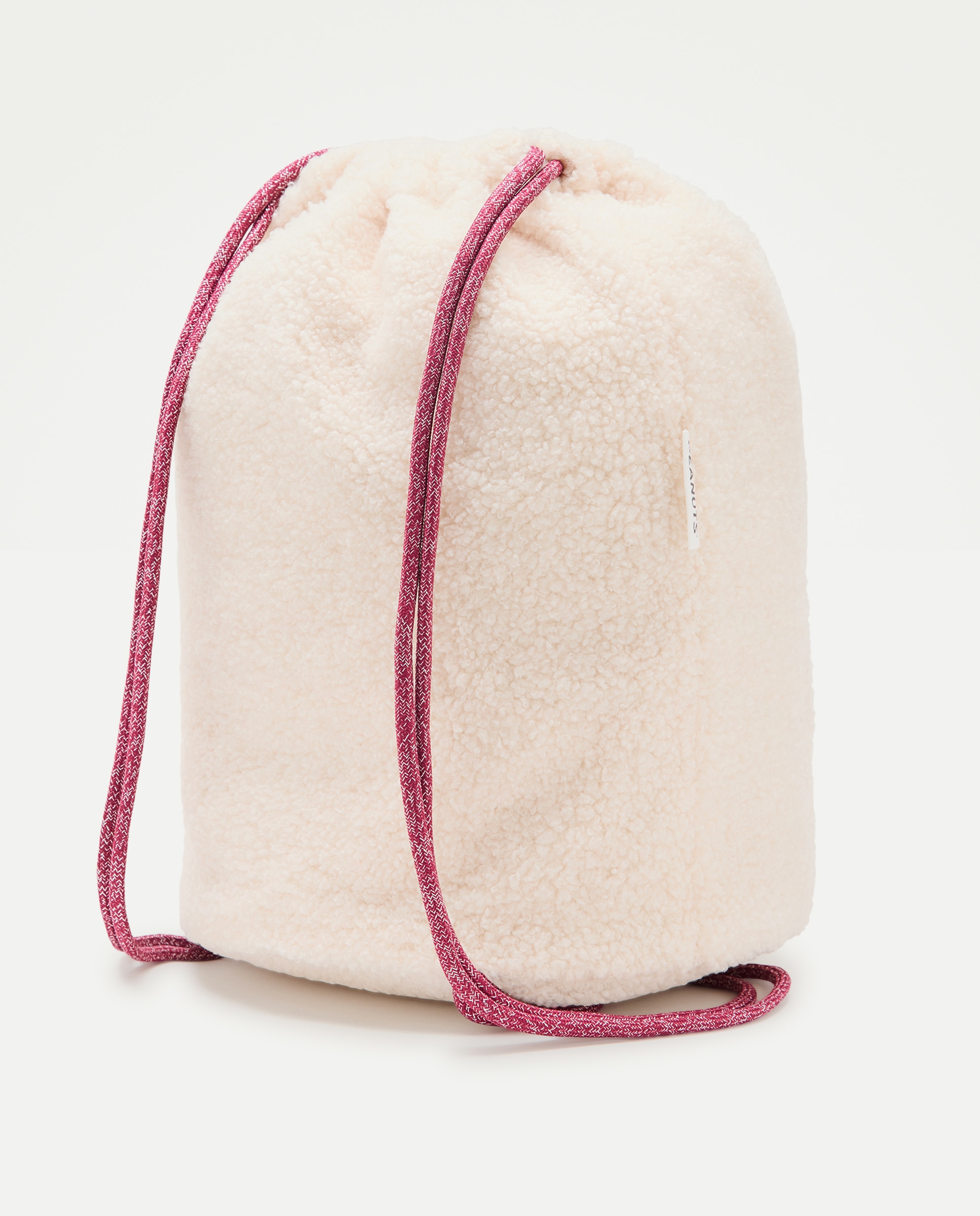 Mochila de Pelo de Borrego com Fantasia Snoopy Bege-2