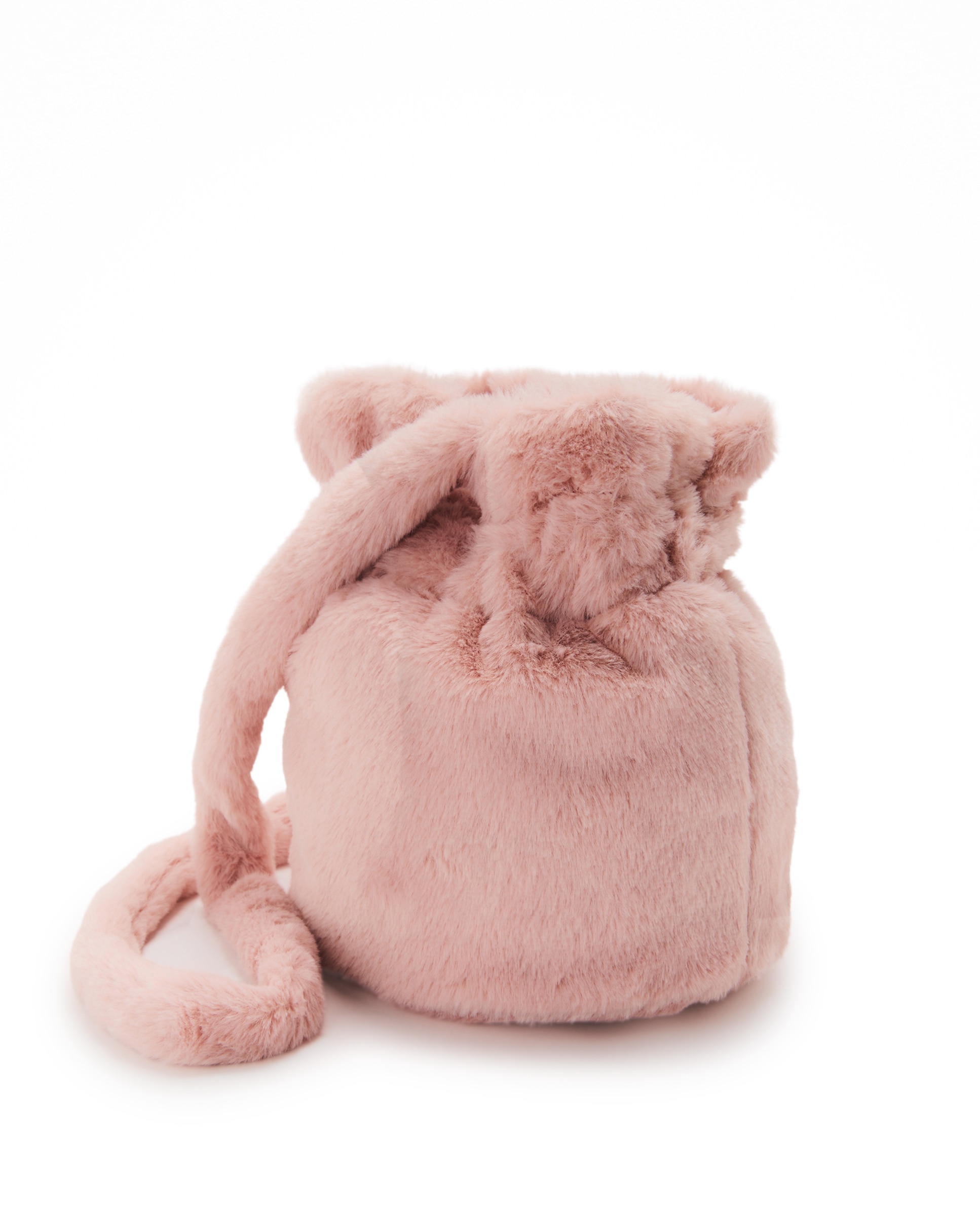 Mala de Veludo com Laço de Strass 220 Rosa Pálido-2
