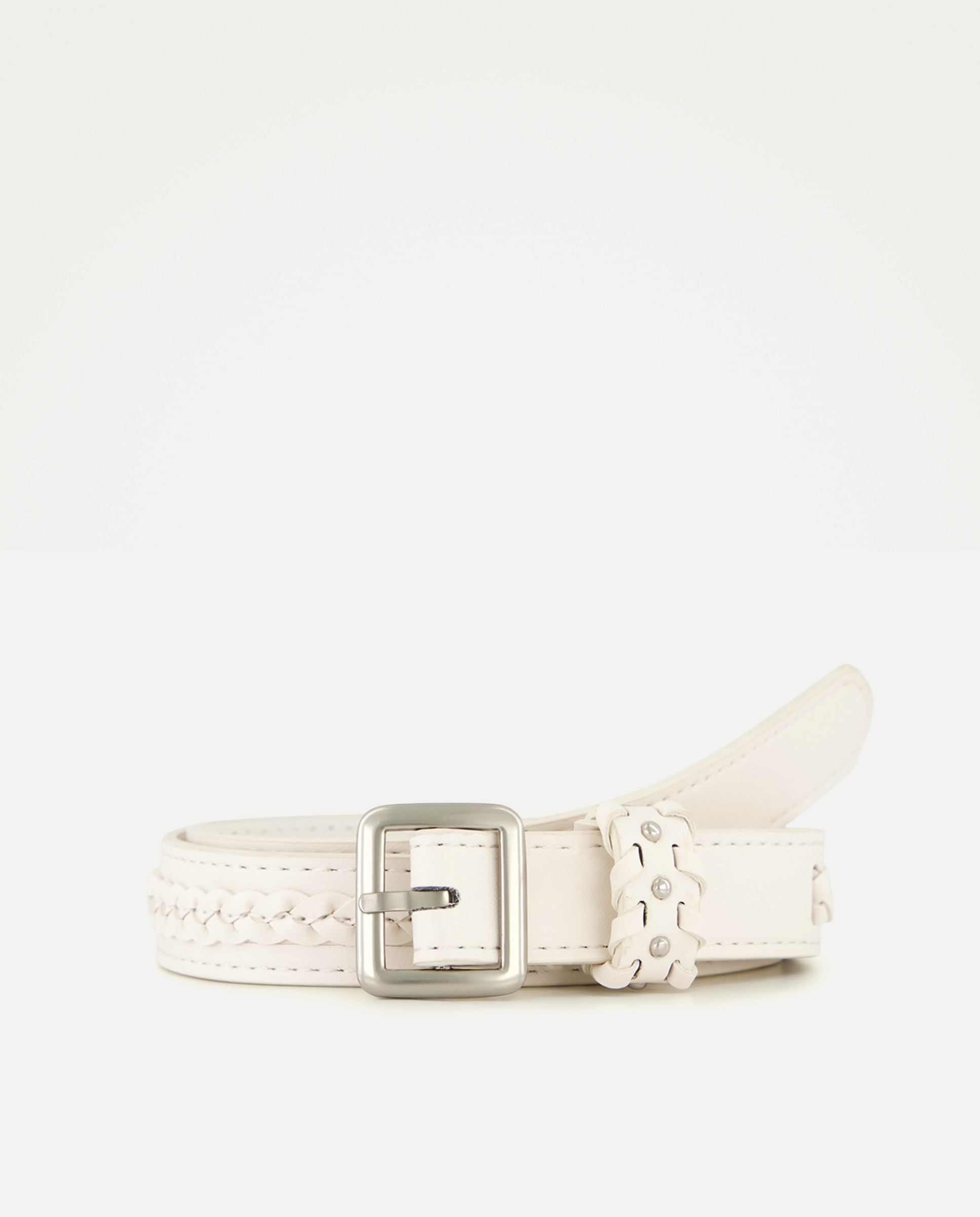 Cinto com Stiching Branco-1