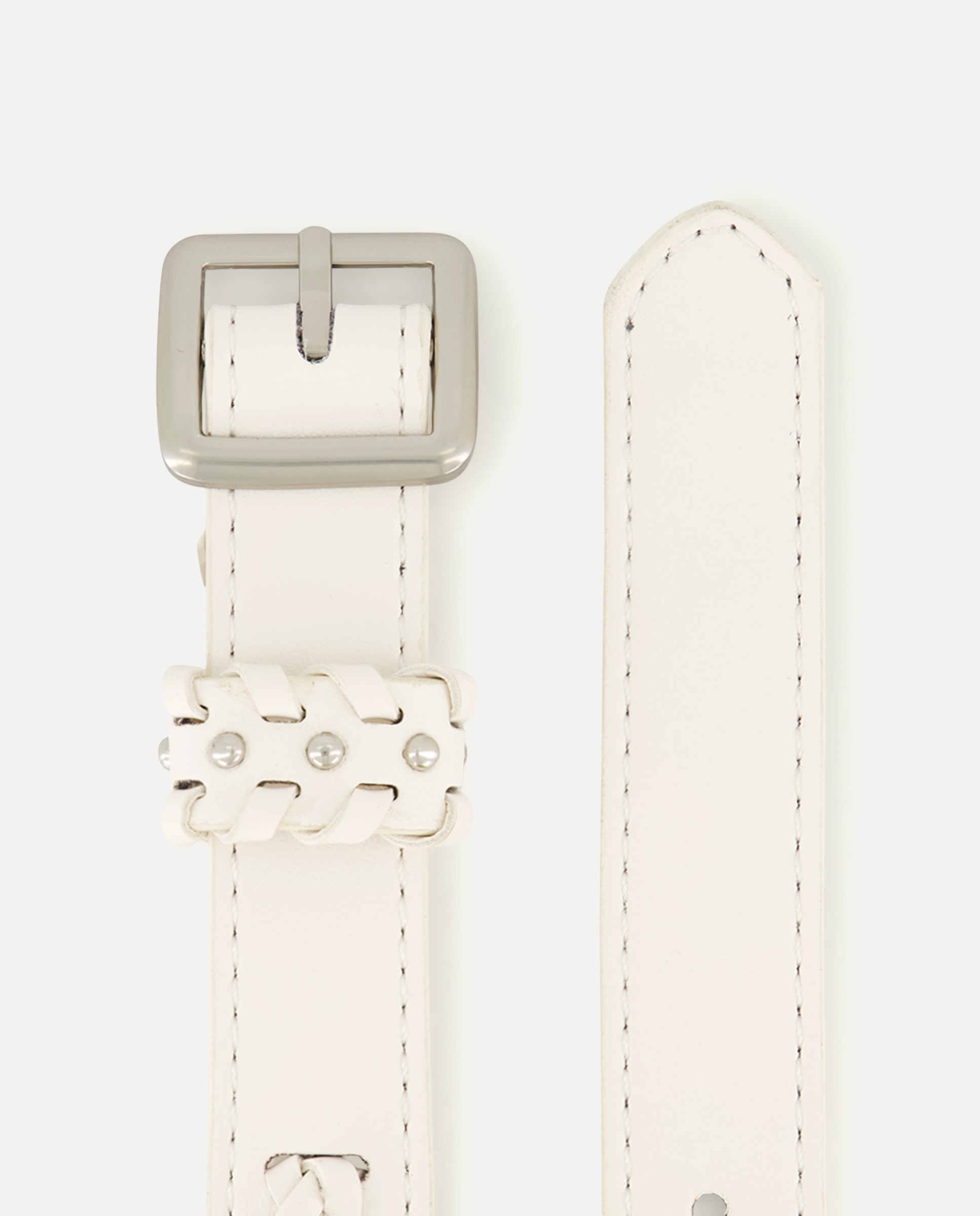 Cinto com Stiching Branco-2