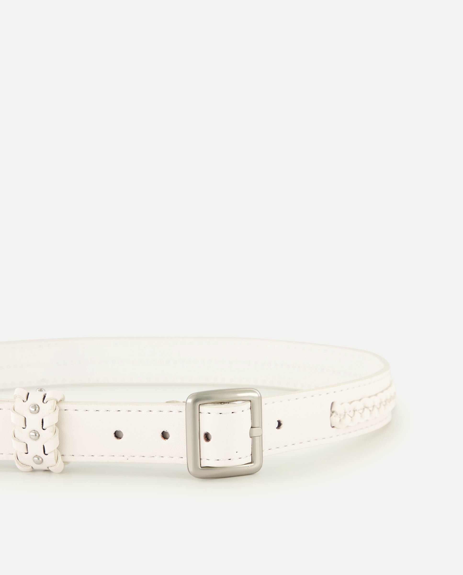 Cinto com Stiching Branco-3