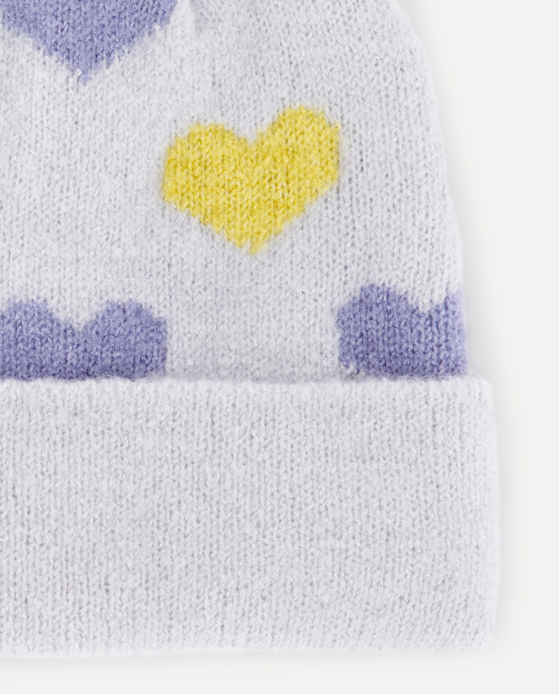Gorro de corazones bicolor - Kids El Corte Inglés - 410 Azul claro 410 Azul claro-2