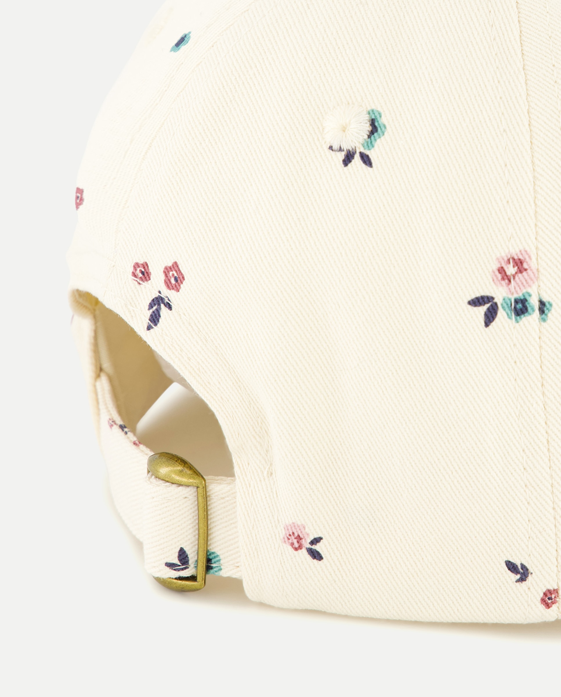 Boné com All Over Print Floral Bege-2