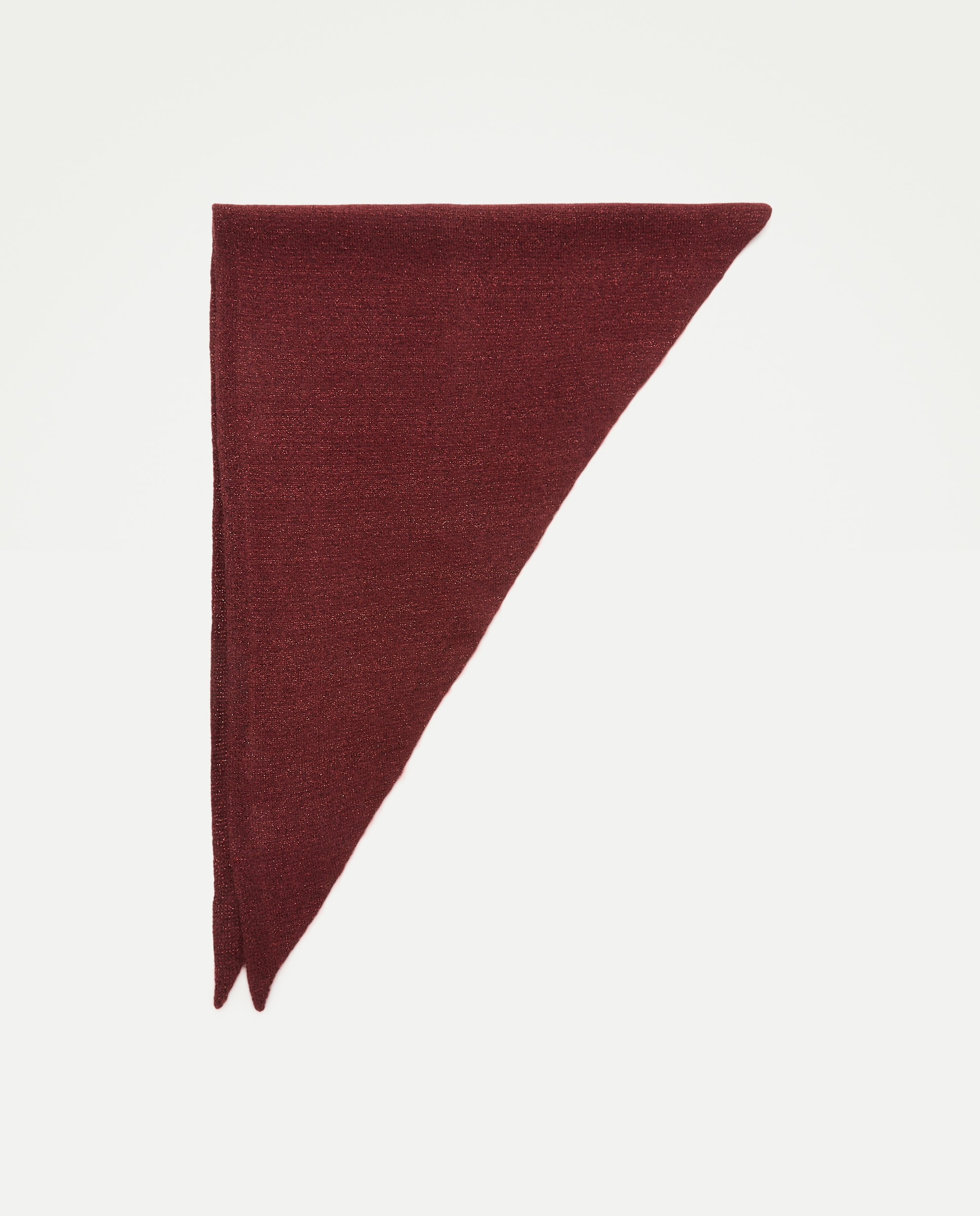 Lenço de Tricot com Fio Metalizado Bordeaux-2