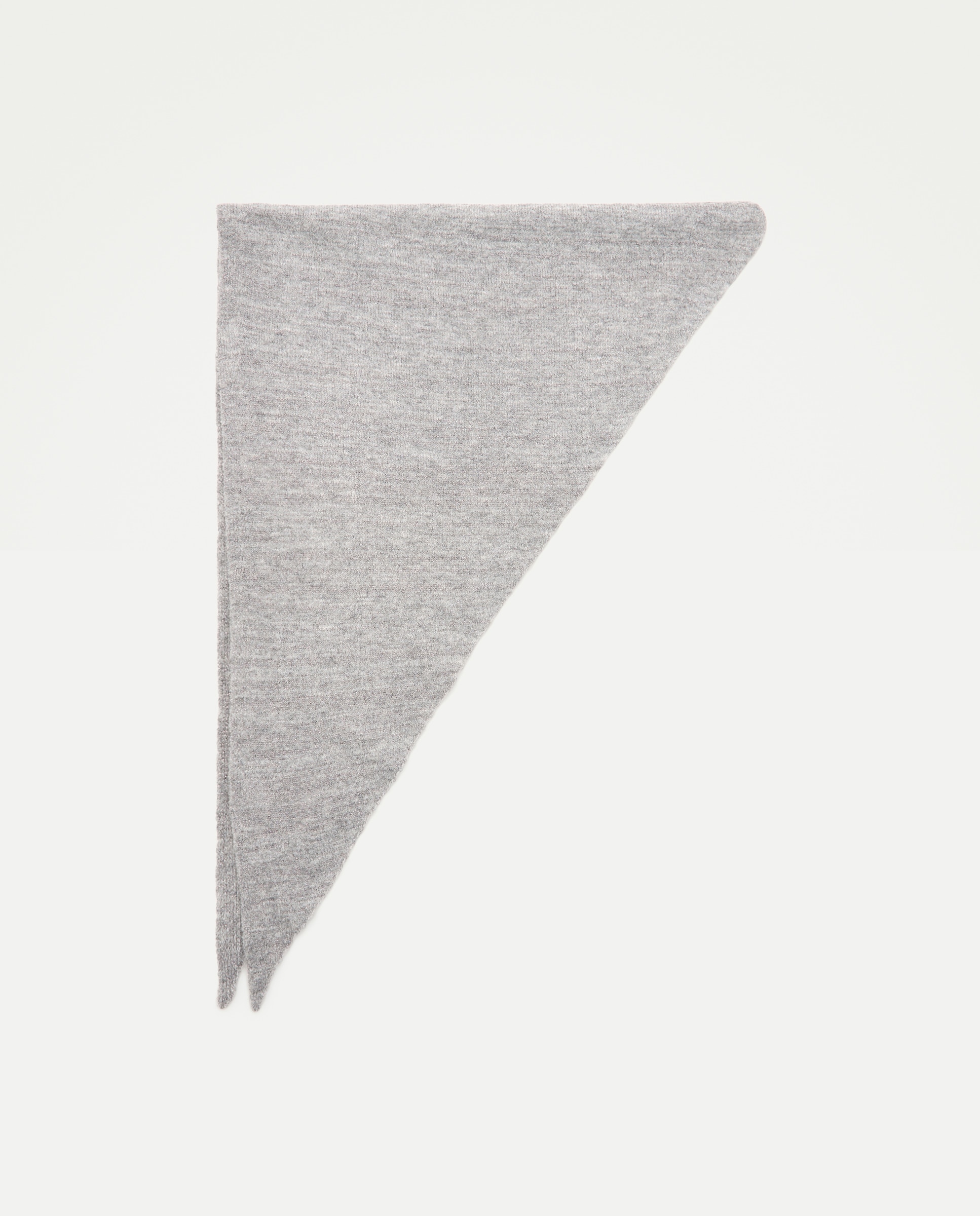 Lenço de Tricot com Fio Metalizado Cinzento-claro-2