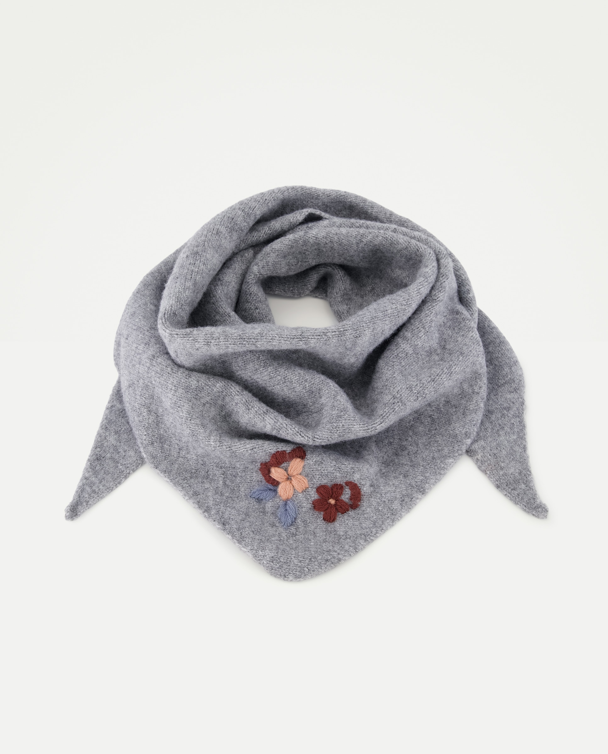 Imagen 2 de Pañuelo de niña tricot bordado fantasía - Kids El Corte Inglés - Gris claro Gris claro