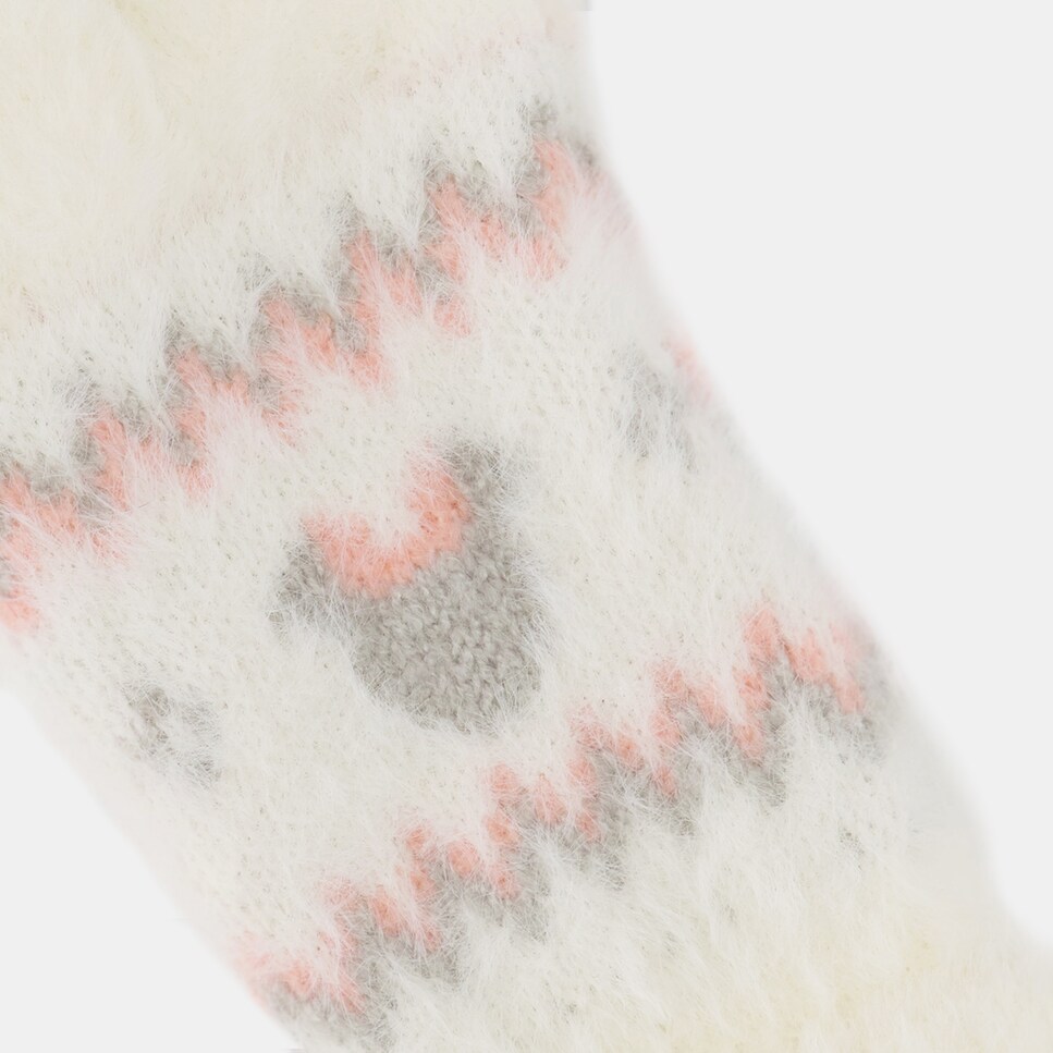 Luvas com Jacquard de Cara da Minnie 220 Rosa Pálido-2