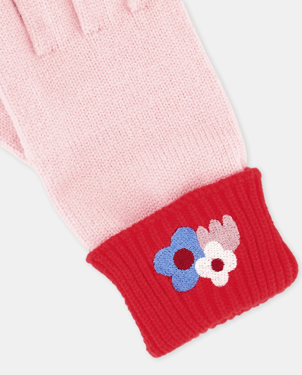 Luvas com Fantasia Floral Londres 240 Fúcsia-2