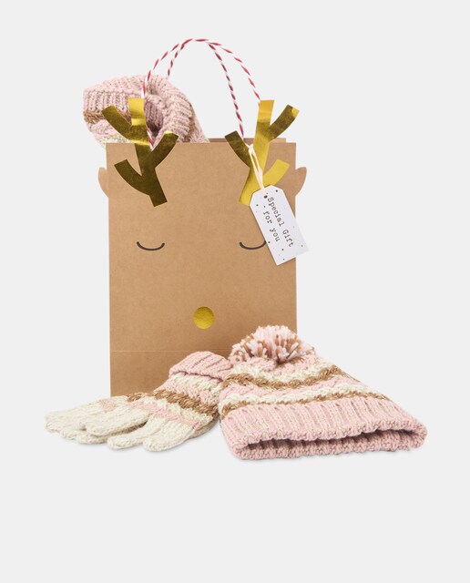 Imagen 0 de Set 3 piezas jacquard rayas de niña