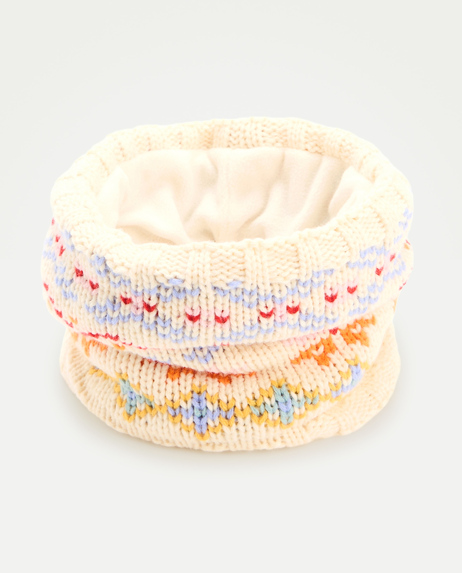 Conjunto de 2 Peças de Jacquard Bege-3