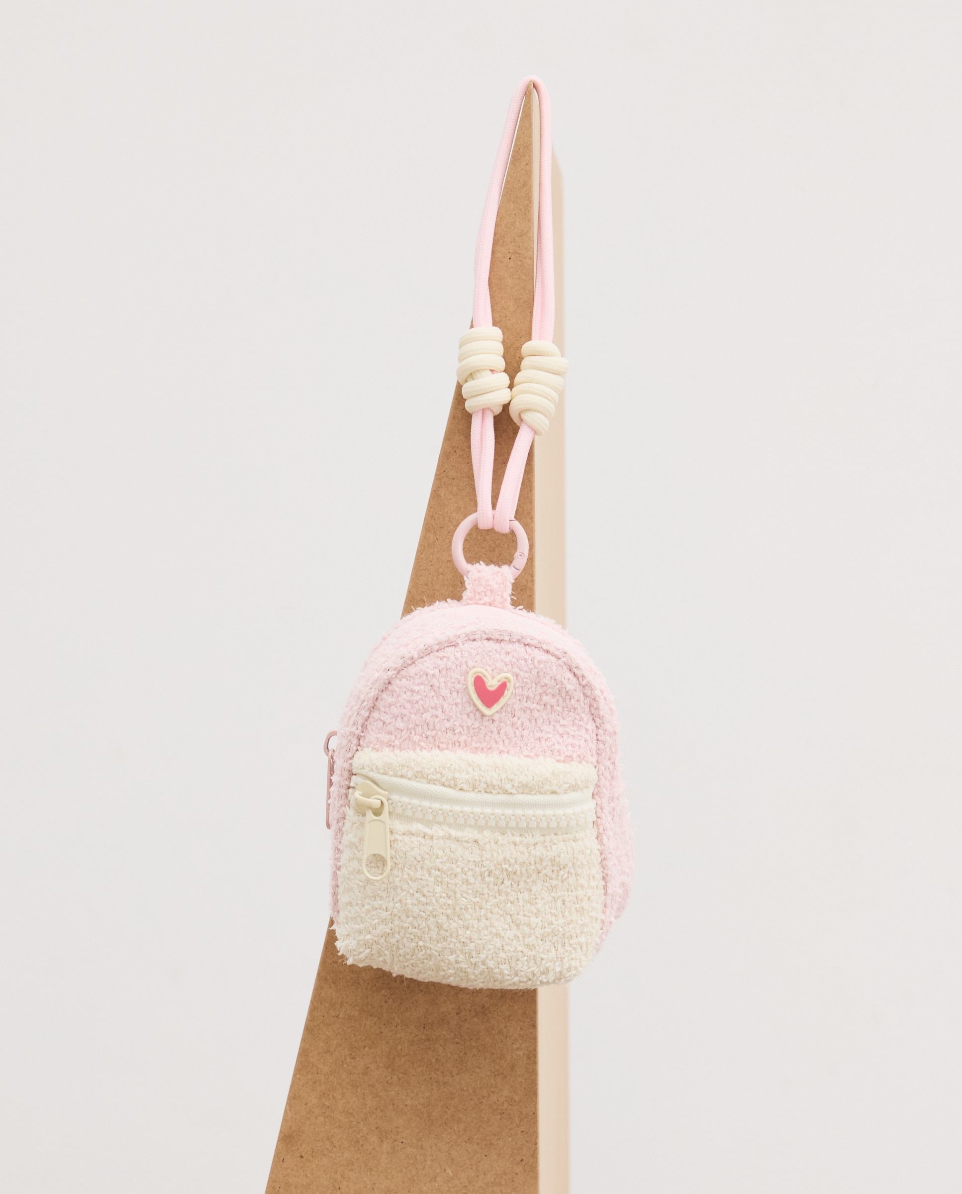 Monedero mochila print corazón de niña - Kids El Corte Inglés - Rosa claro Rosa claro-1