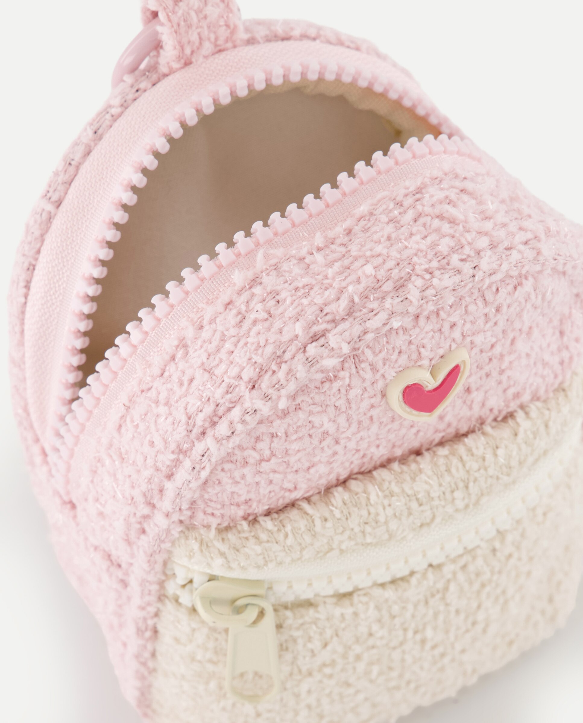 Monedero mochila print corazón de niña - Kids El Corte Inglés - Rosa claro Rosa claro-3