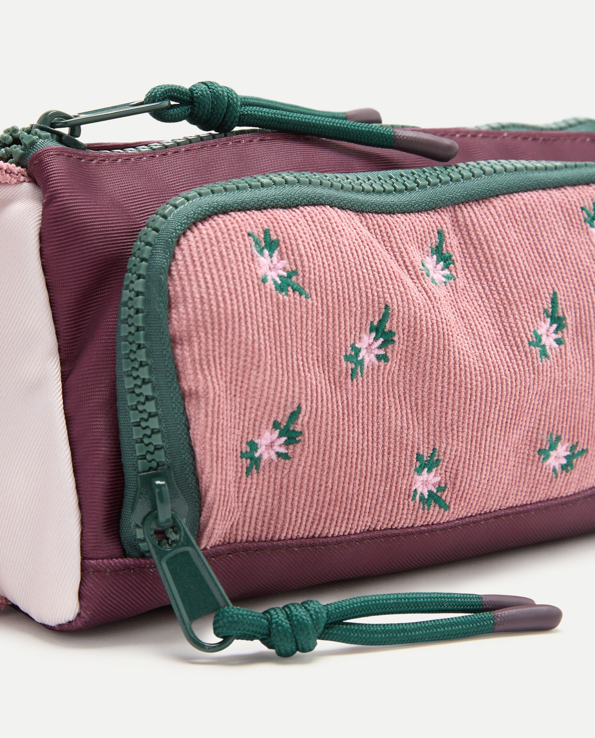 Estuche pana flores bordadas de niña - Kids El Corte Inglés - Rosa claro Rosa claro-3