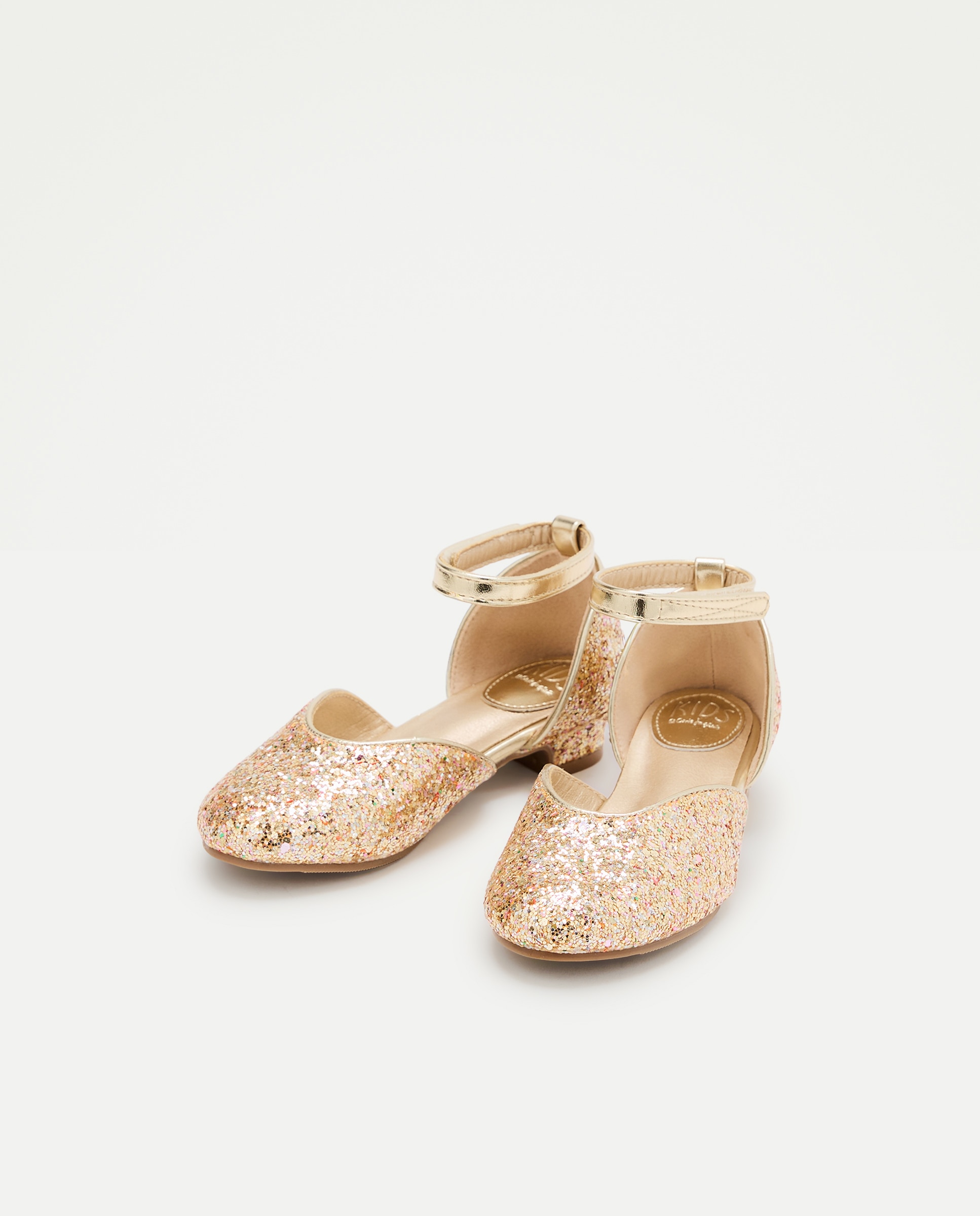 Zapato de niña con tacón y purpurina - Kids El Corte Inglés - 390 Oro 390 Oro-2
