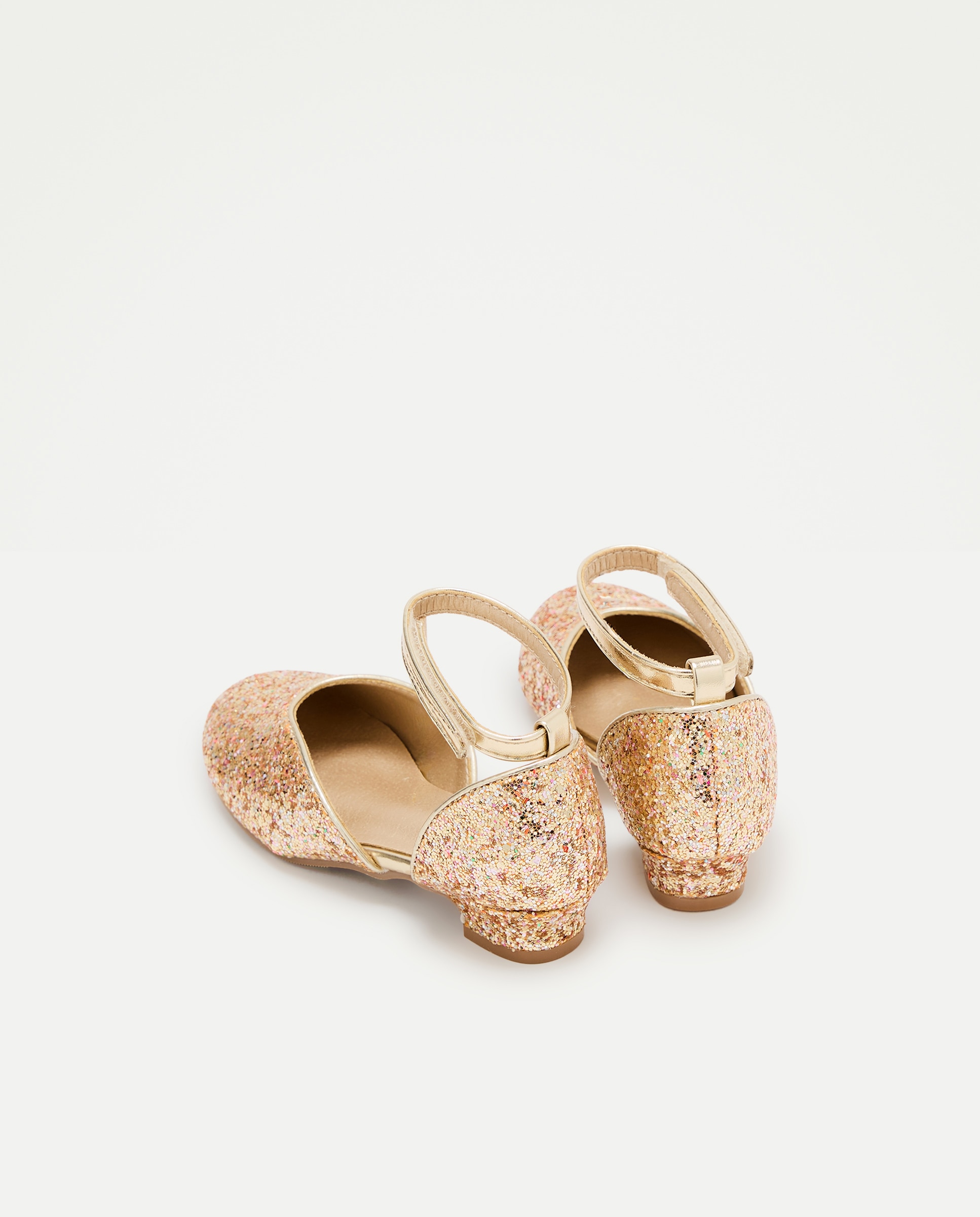 Zapato de niña con tacón y purpurina - Kids El Corte Inglés - 390 Oro 390 Oro-3