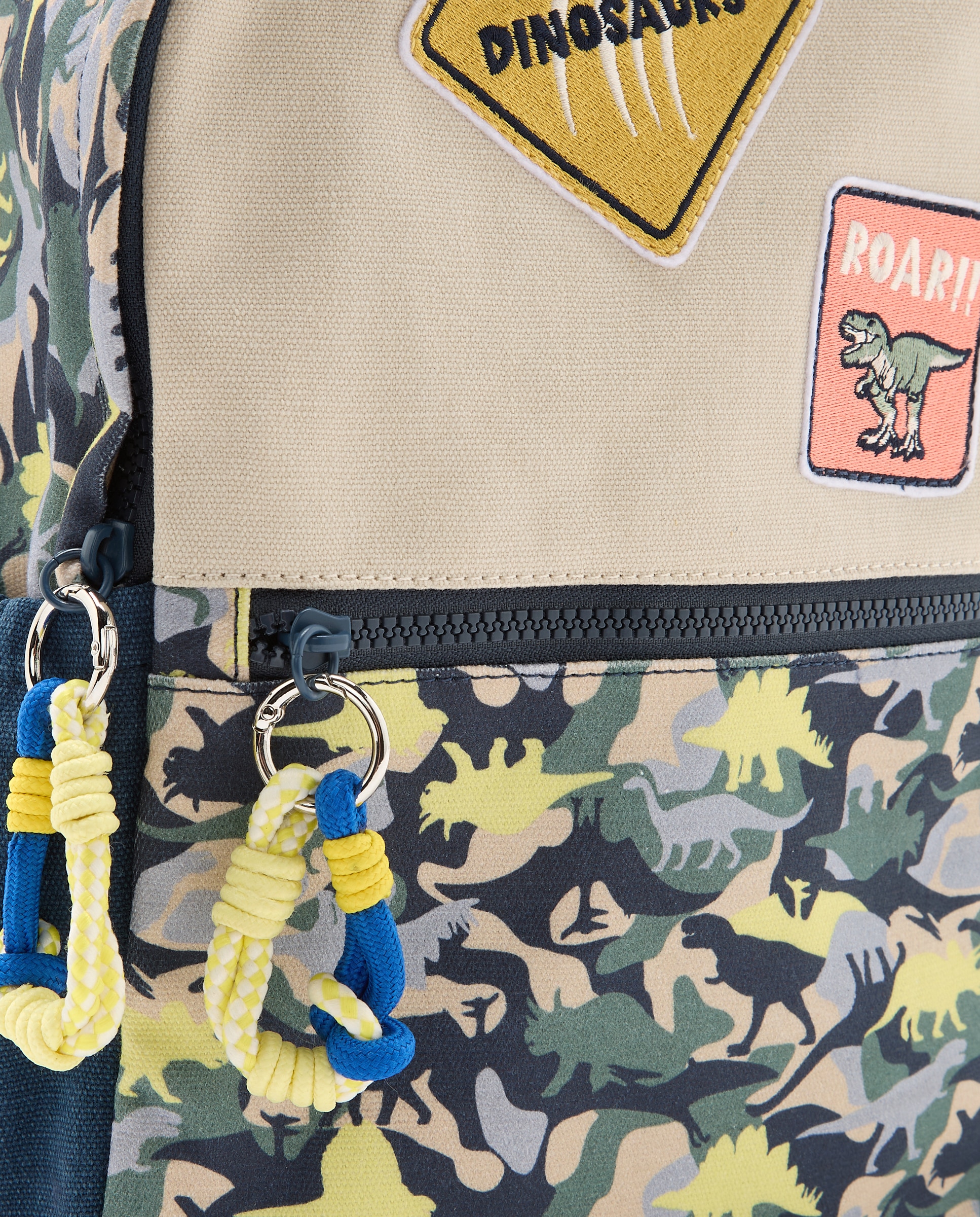 Mochila com Dinossauros e Remendos Kids El Corte Inglés 530 Verde Escuro-3