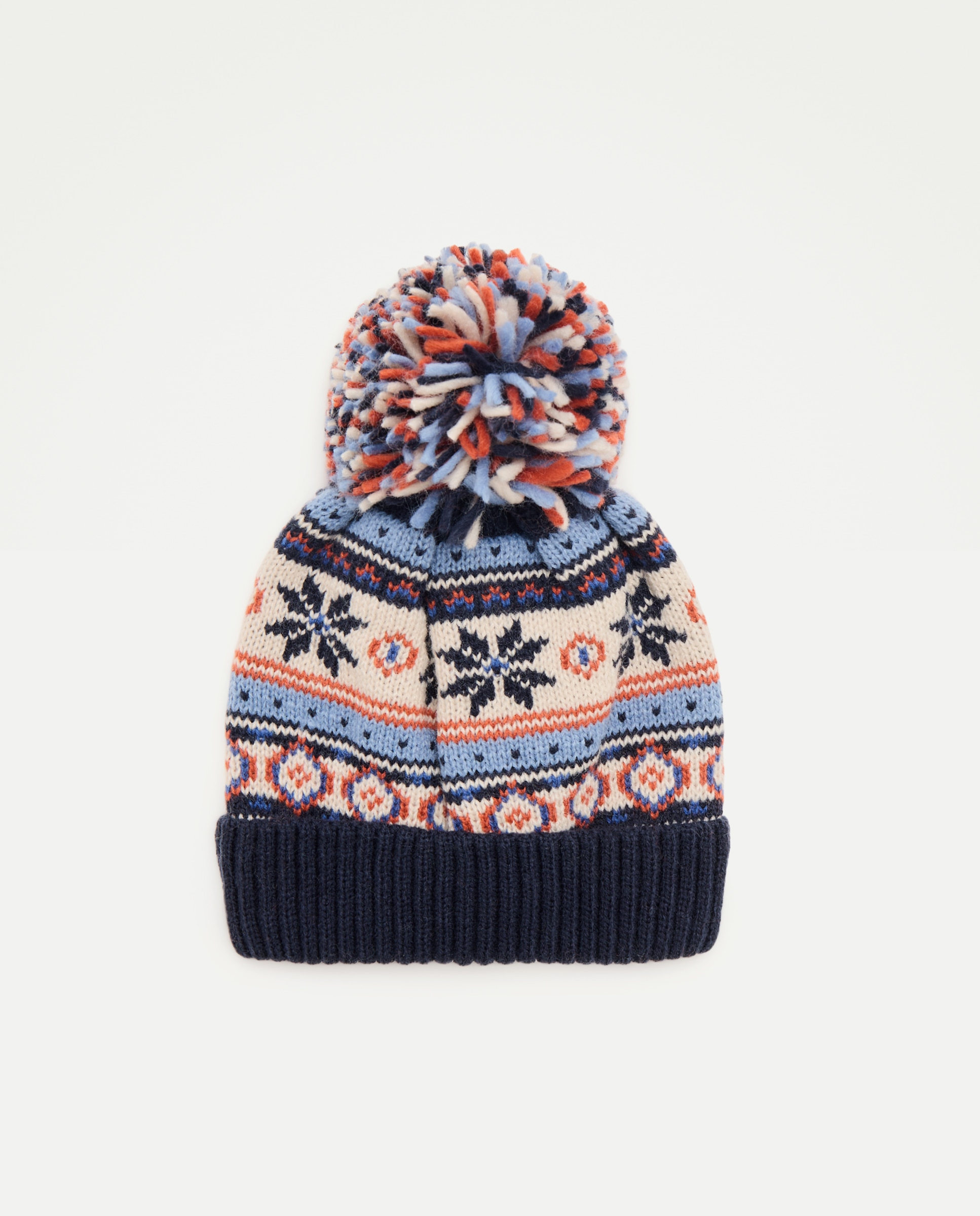 Gorro de niño jacquard fantasía coordinado - Kids El Corte Inglés - Azul marino Azul marino-1