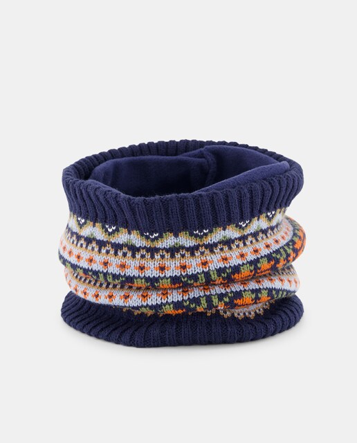 Cuello jacquard coordinado de niño