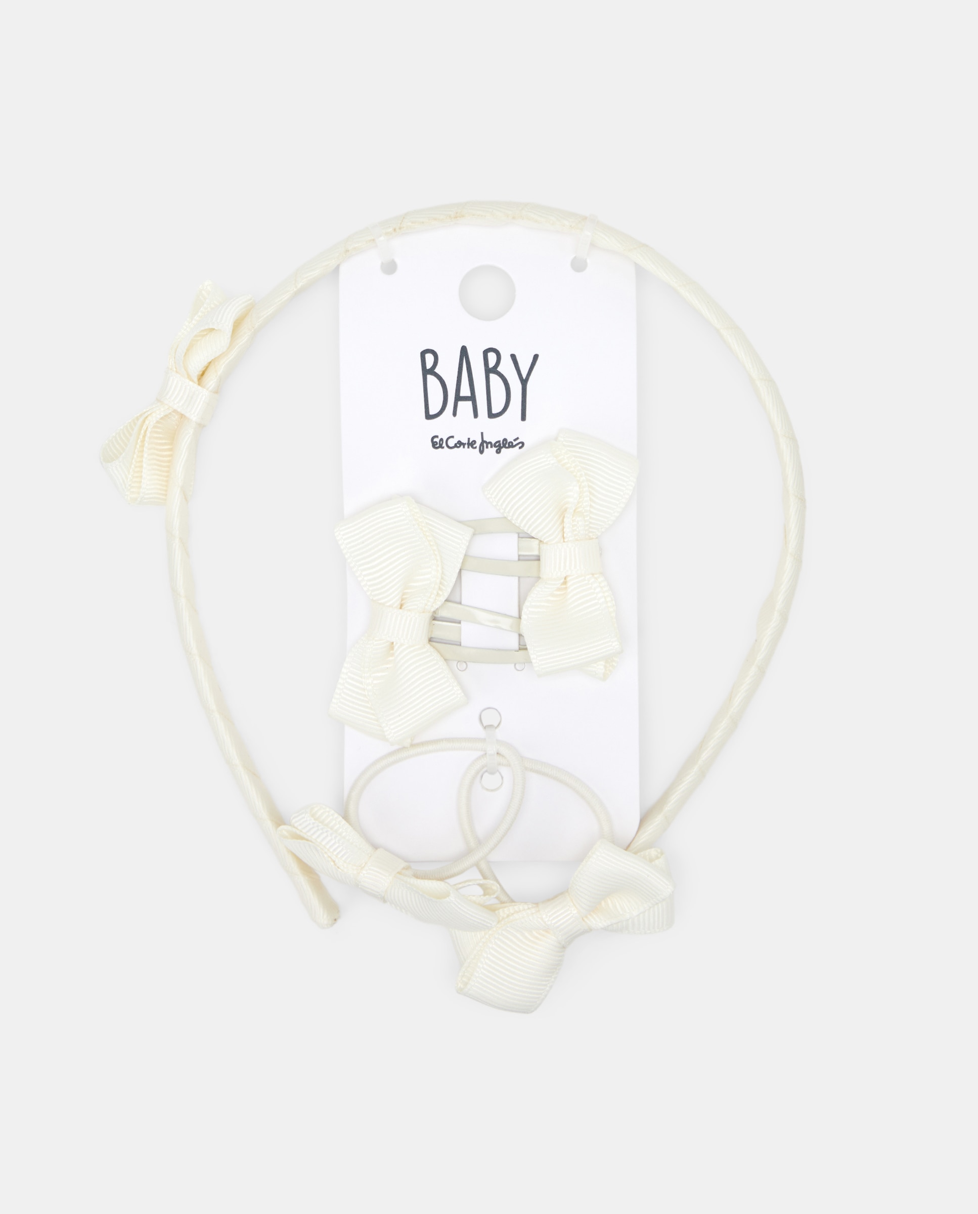 Pack de Acessórios de Cabelo de Bebé Baby El Corte Inglés 120 Cru-1