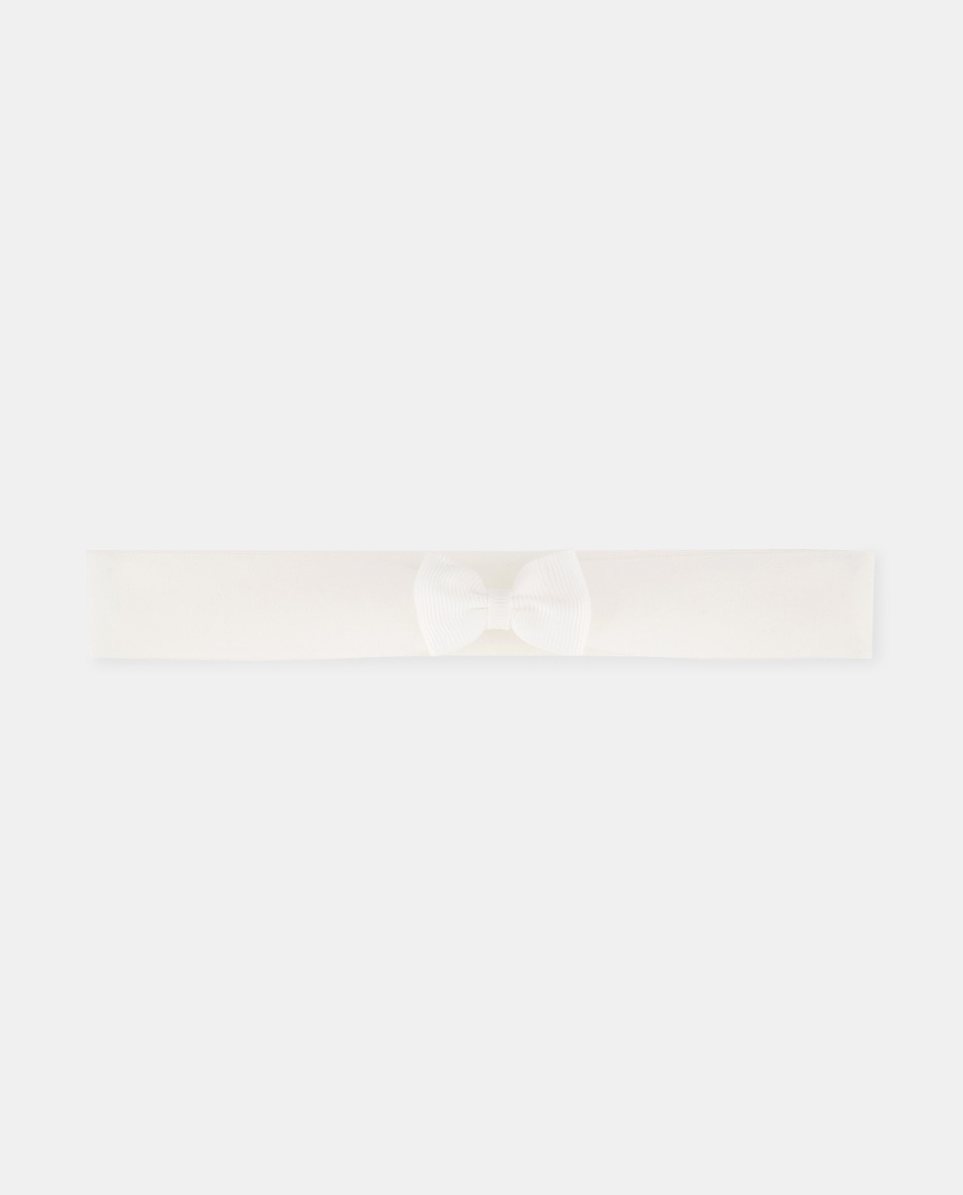 Fita de Cabelo com Laço de Grosgrain e em Organza Cinzento-claro-1