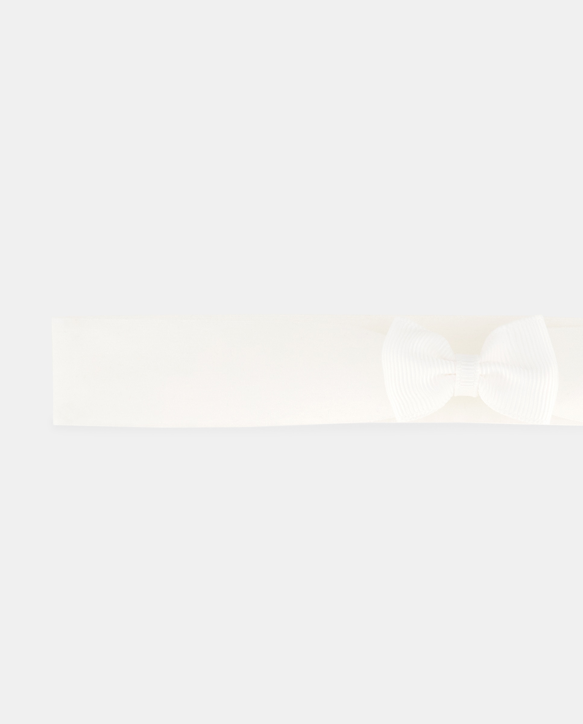Fita de Cabelo com Laço de Grosgrain e em Organza Cinzento-claro-2