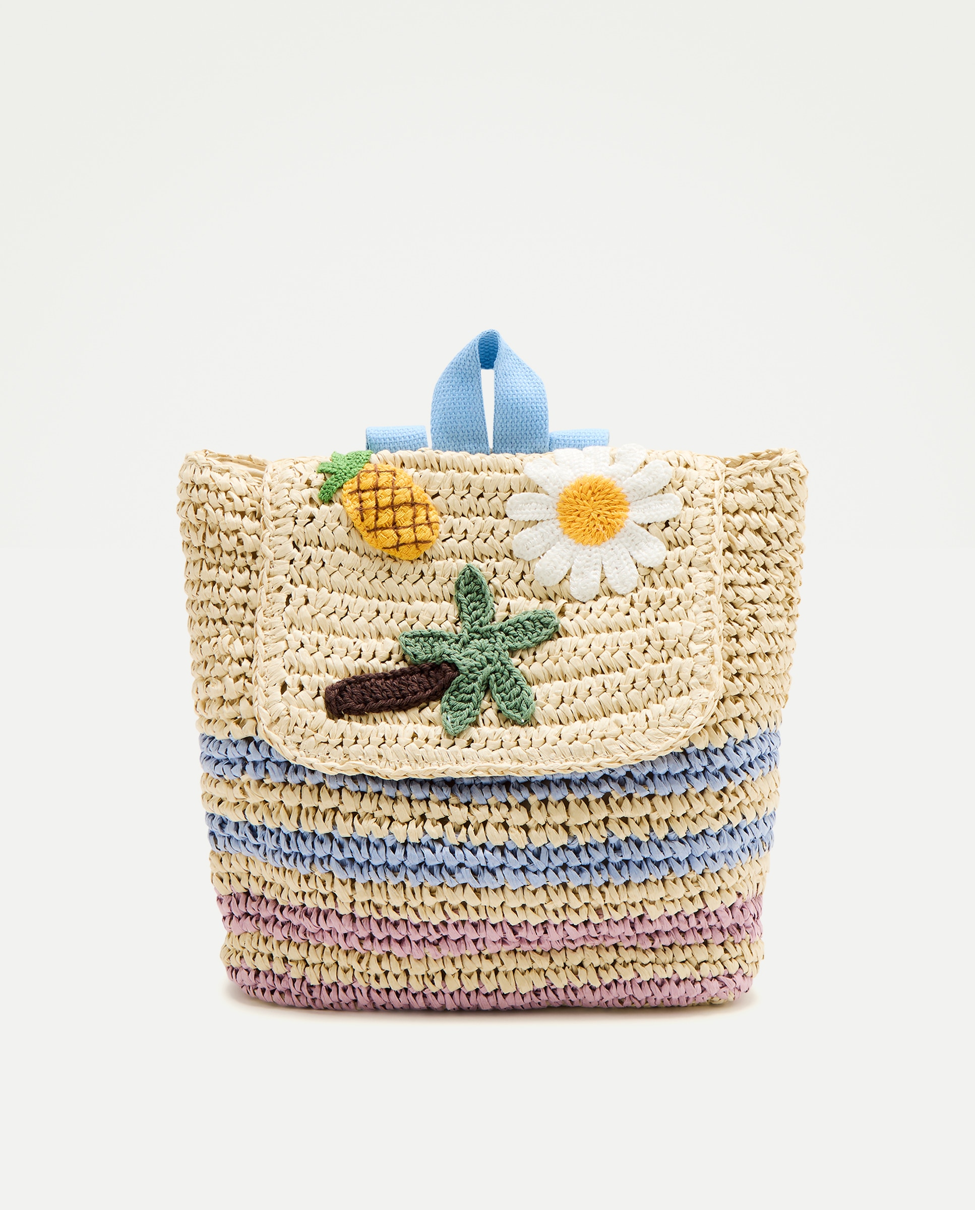 Imagem 0 de Mochila às Riscas e com Figuras de Praia