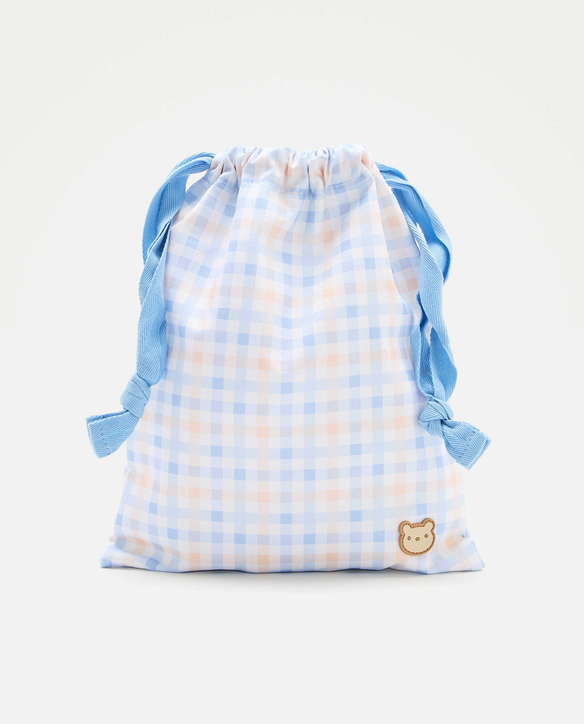 Pack de 2 Bolsas de Bebé com Ursinhos e Quadrados Baby El Corte Inglés 410 Azul Claro-2