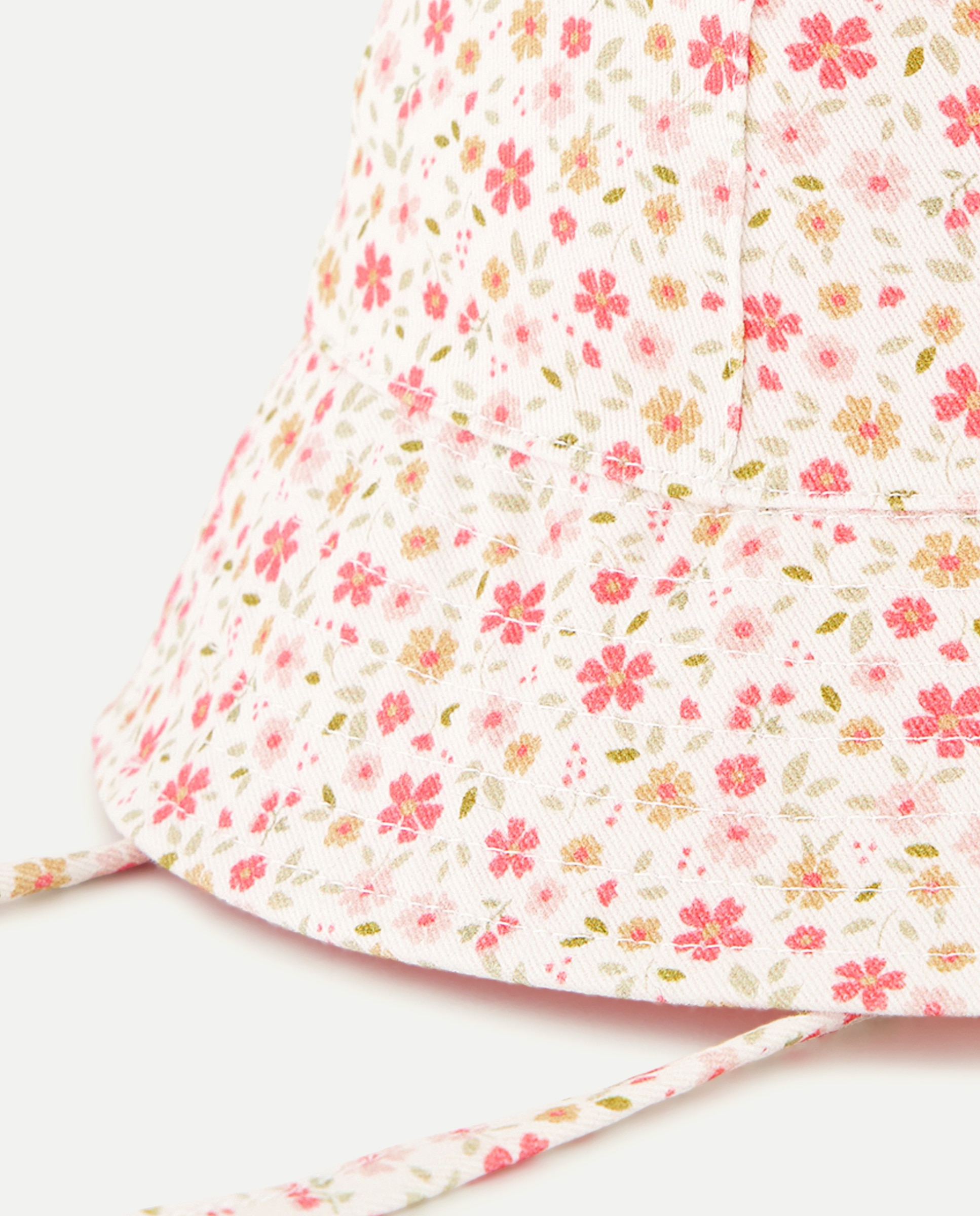 Chapéu Reversível de Bebé com Estampado Floral Baby El Corte Inglés Multicolor-2