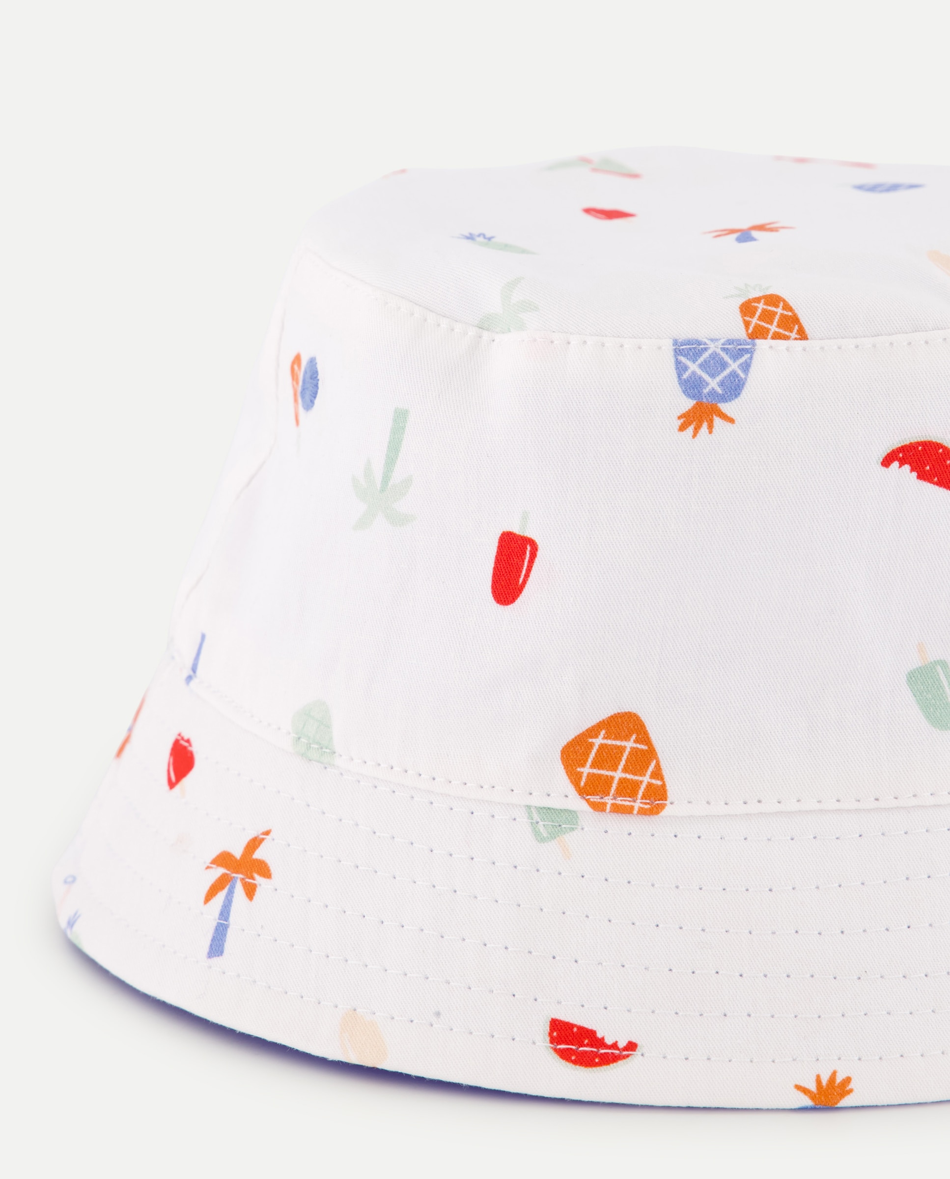 Chapéu Bucket Reversível de Bebé com Animais Baby El Corte Inglés Multicolor-2