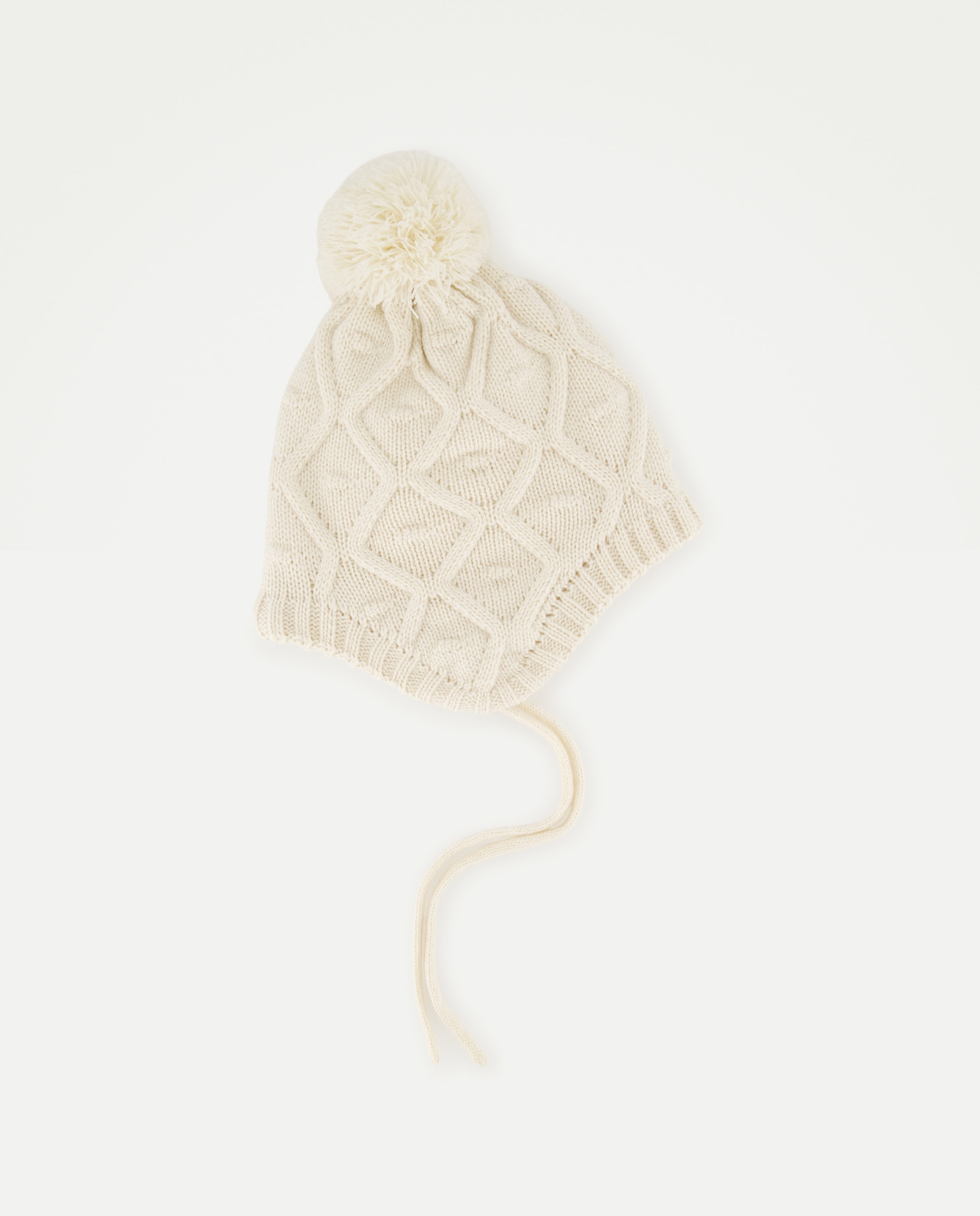 Gorro con orejas liso de bebé - Baby El Corte Inglés - Beige Beige-1