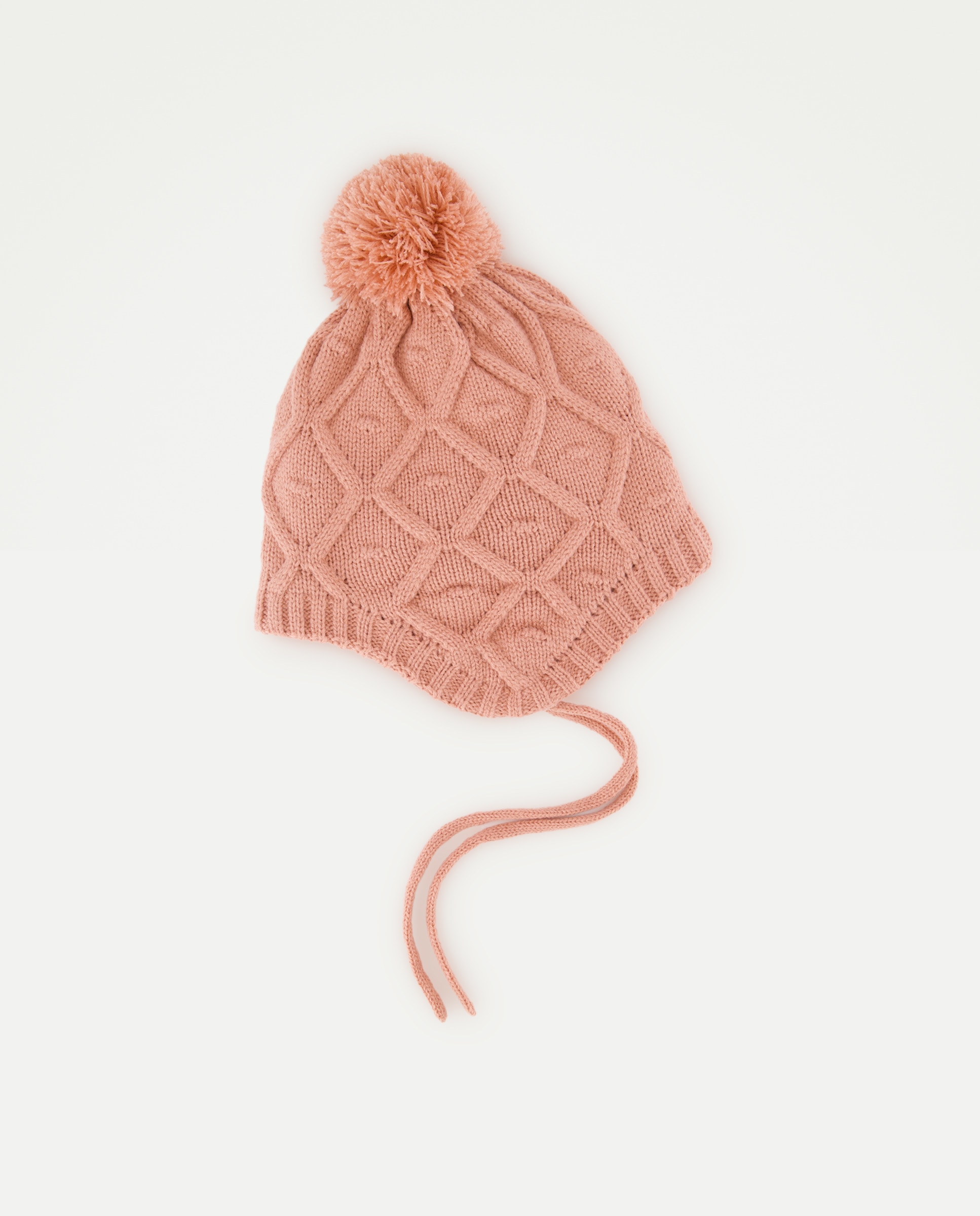Gorro con orejas liso de bebé - Baby El Corte Inglés - Rosa claro Rosa claro-1
