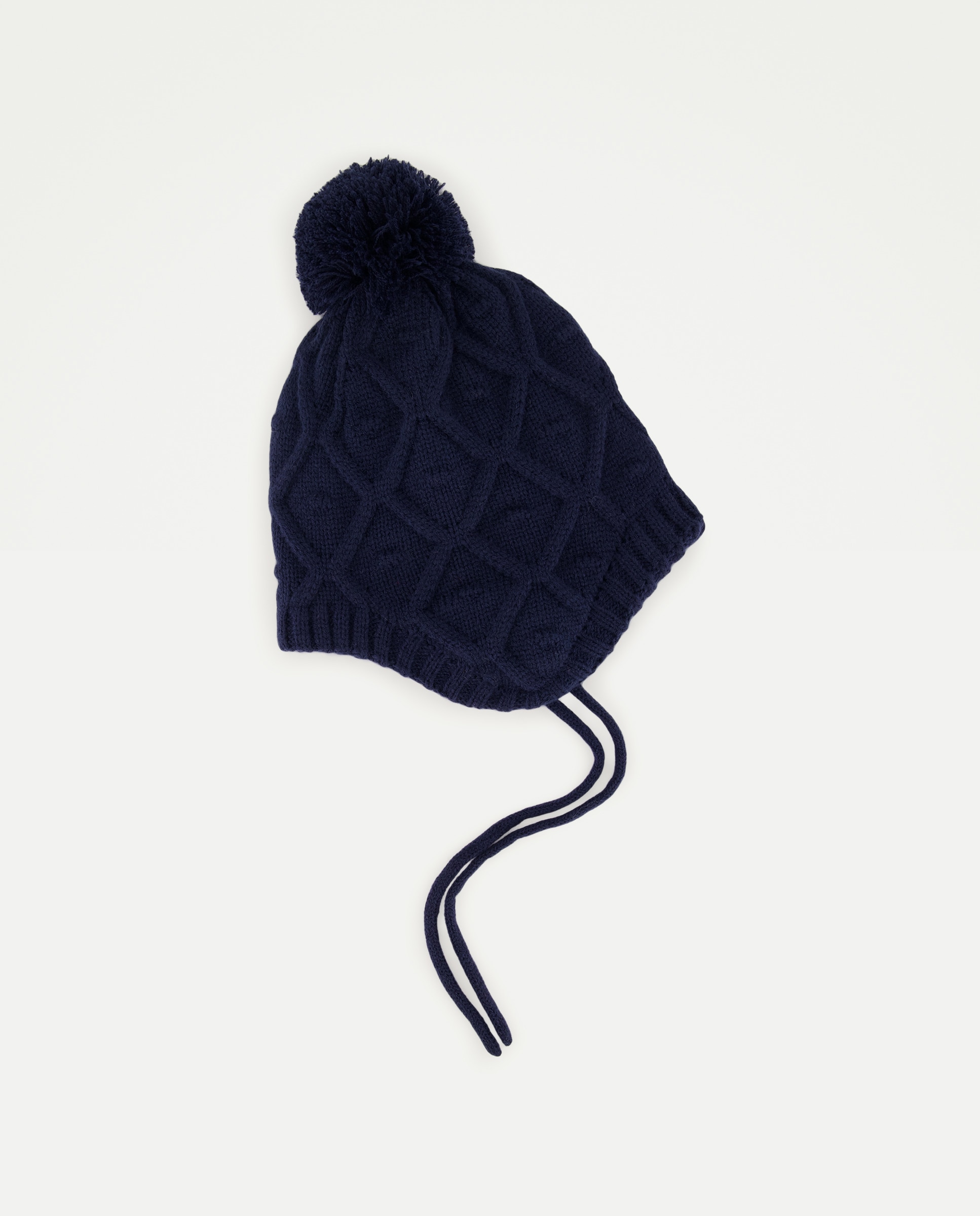 Gorro con orejas liso de bebé - Baby El Corte Inglés - Azul marino Azul marino-1