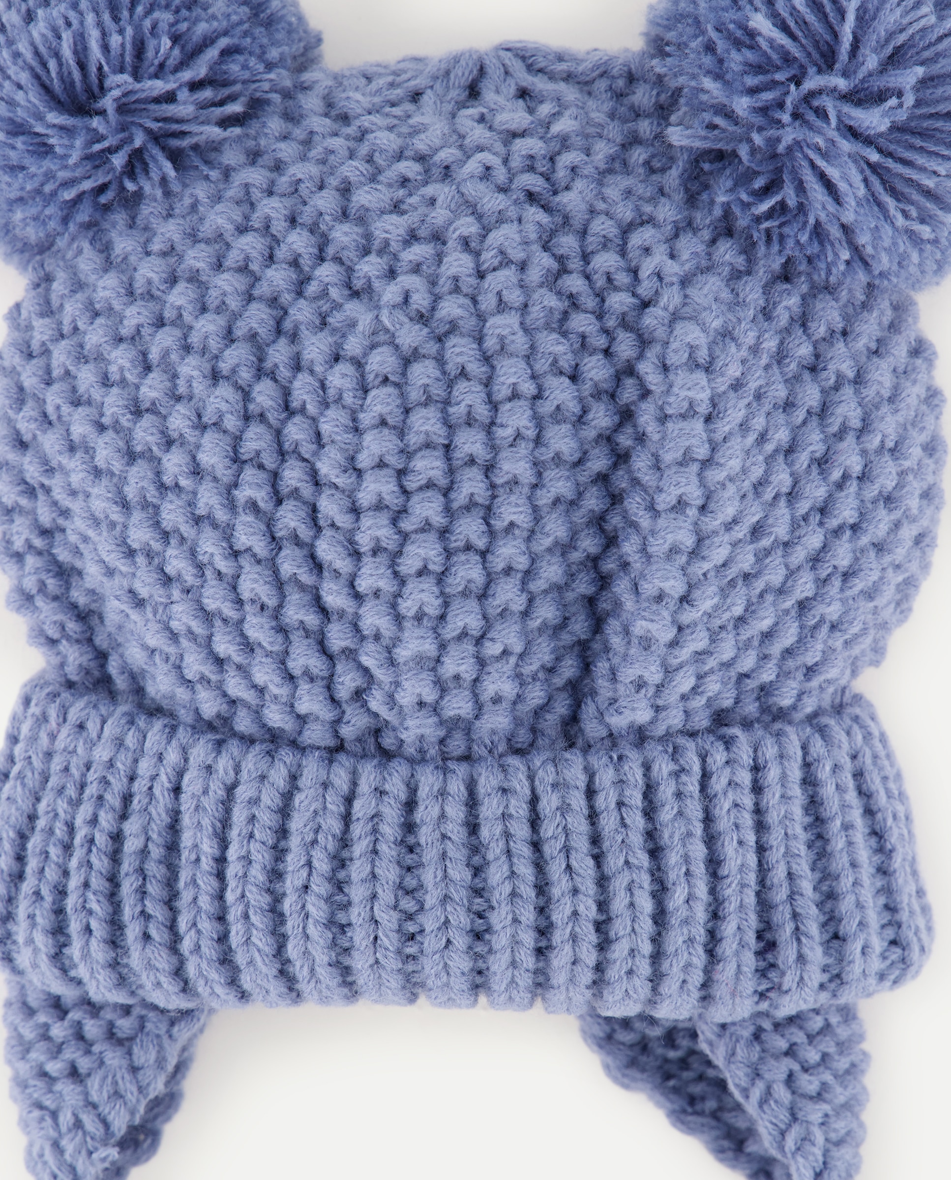 Gorro de Malha com Dois Pompons Baby El Corte Inglés 400 Azul-2