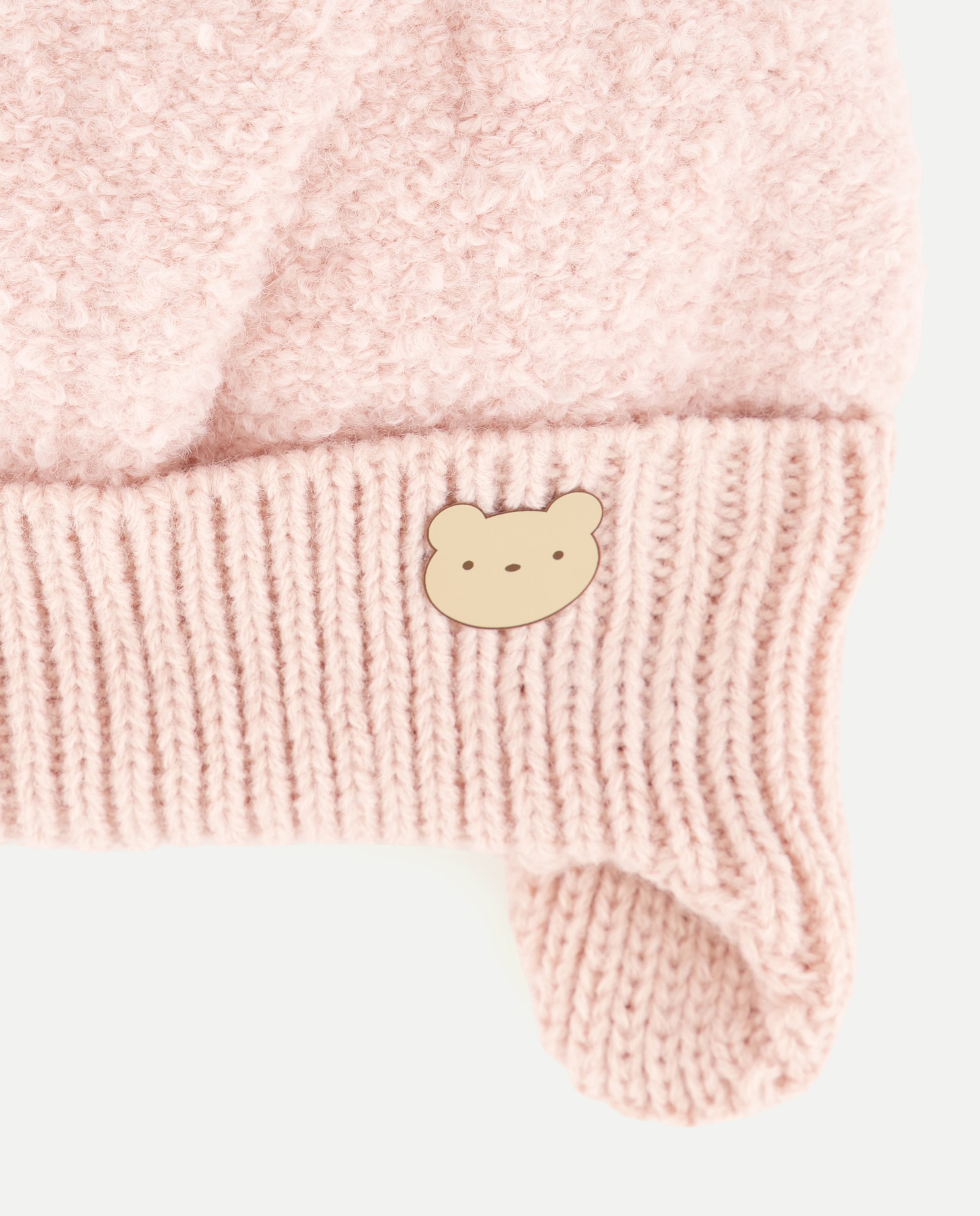 Gorro con pompones y orejeras de bebé - Baby El Corte Inglés - 220 Rosa palo 220 Rosa palo-2