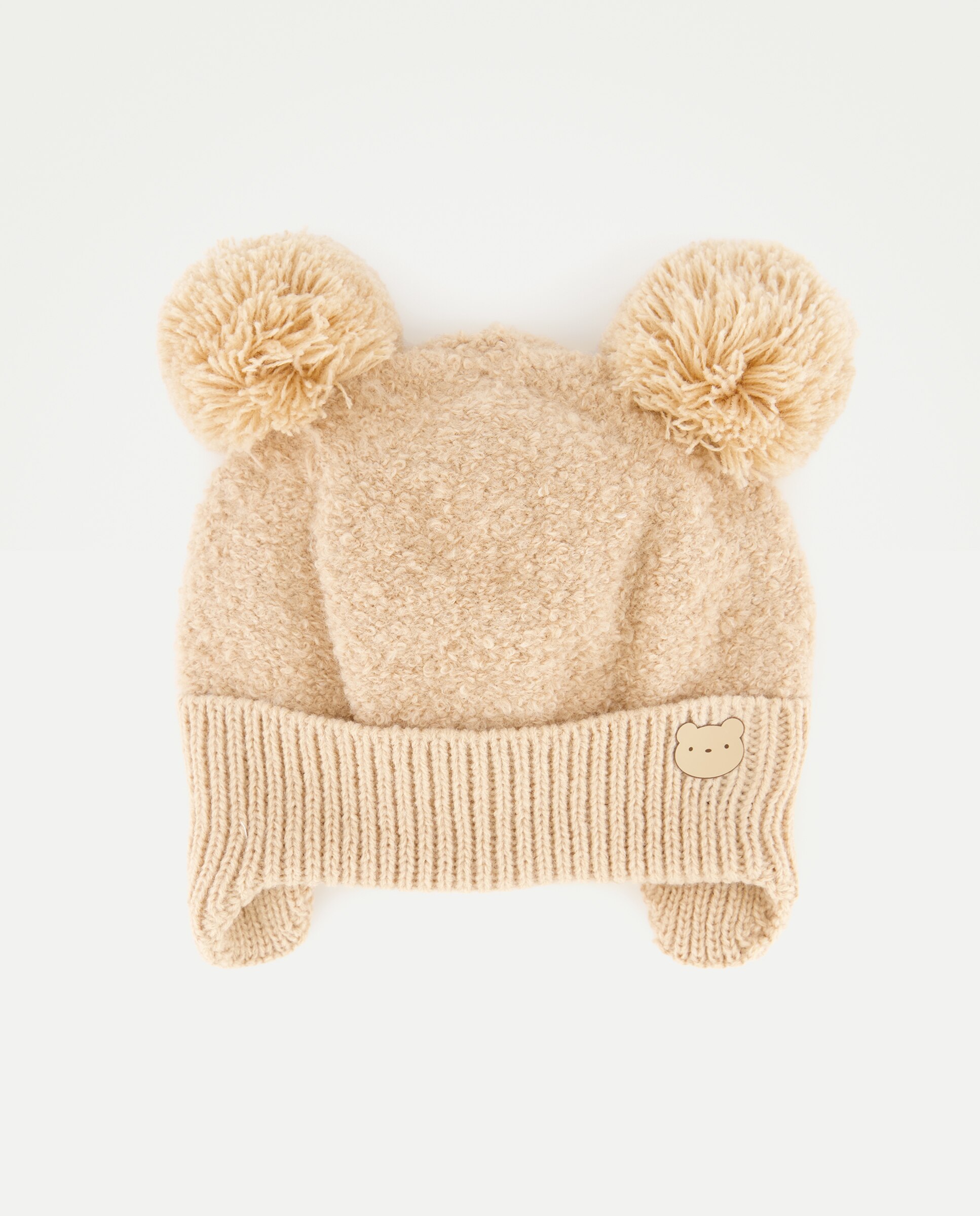 Imagem 0 de Gorro de Bebé com Pompons e Tapa-Orelhas