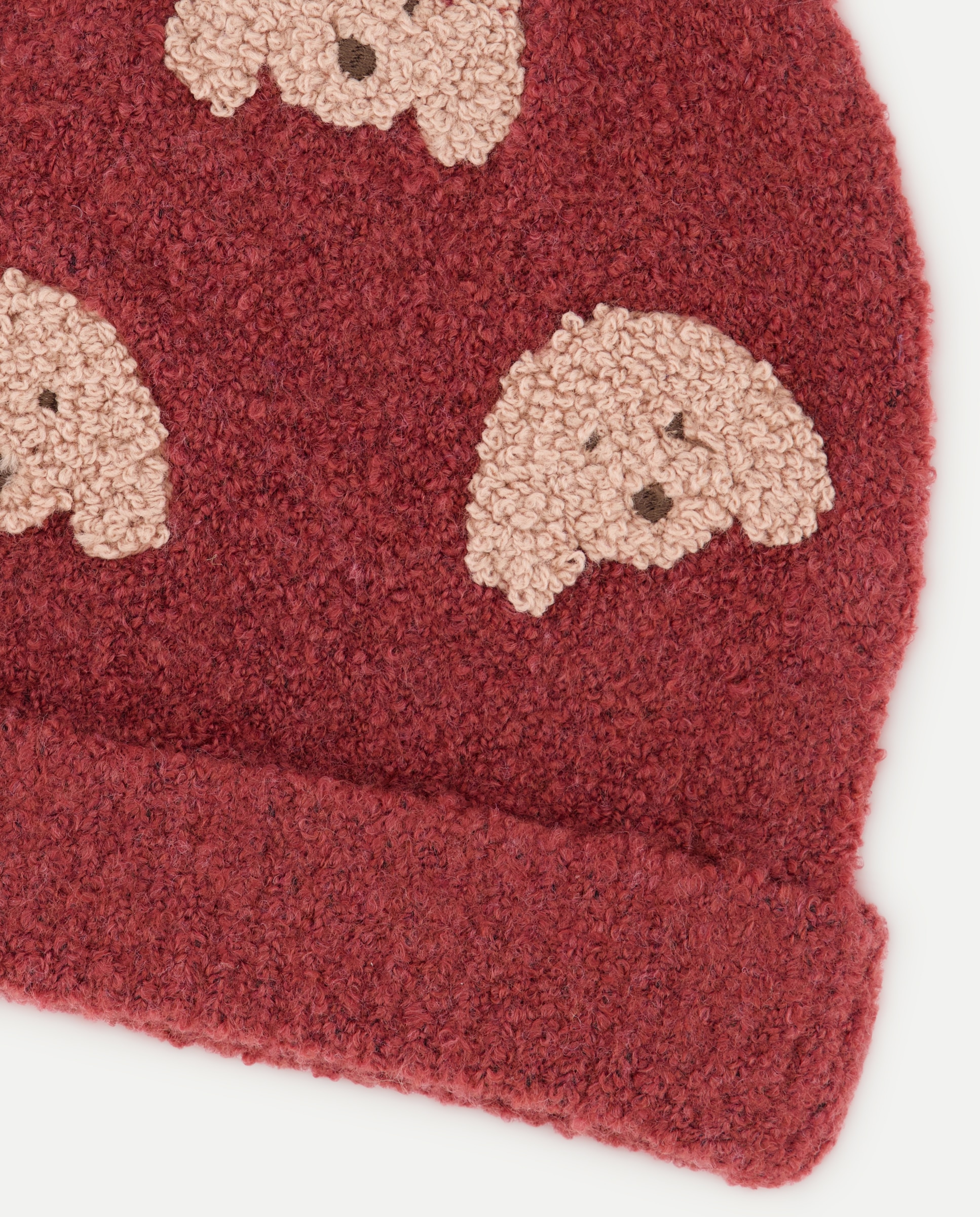 Gorro de Bebé em Tecido Turco com Estampado All Over de Fantasia 220 Rosa Pálido-2