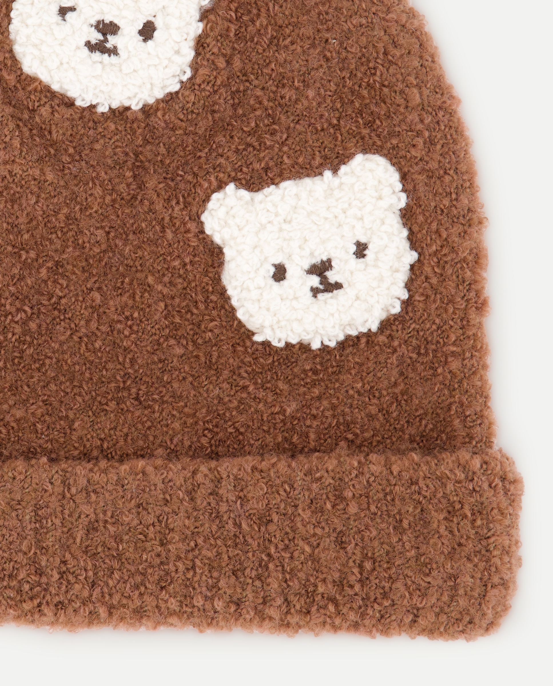 Gorro de Bebé em Tecido Turco com Estampado All Over de Fantasia Baby El Corte Inglés 730 Camel-2