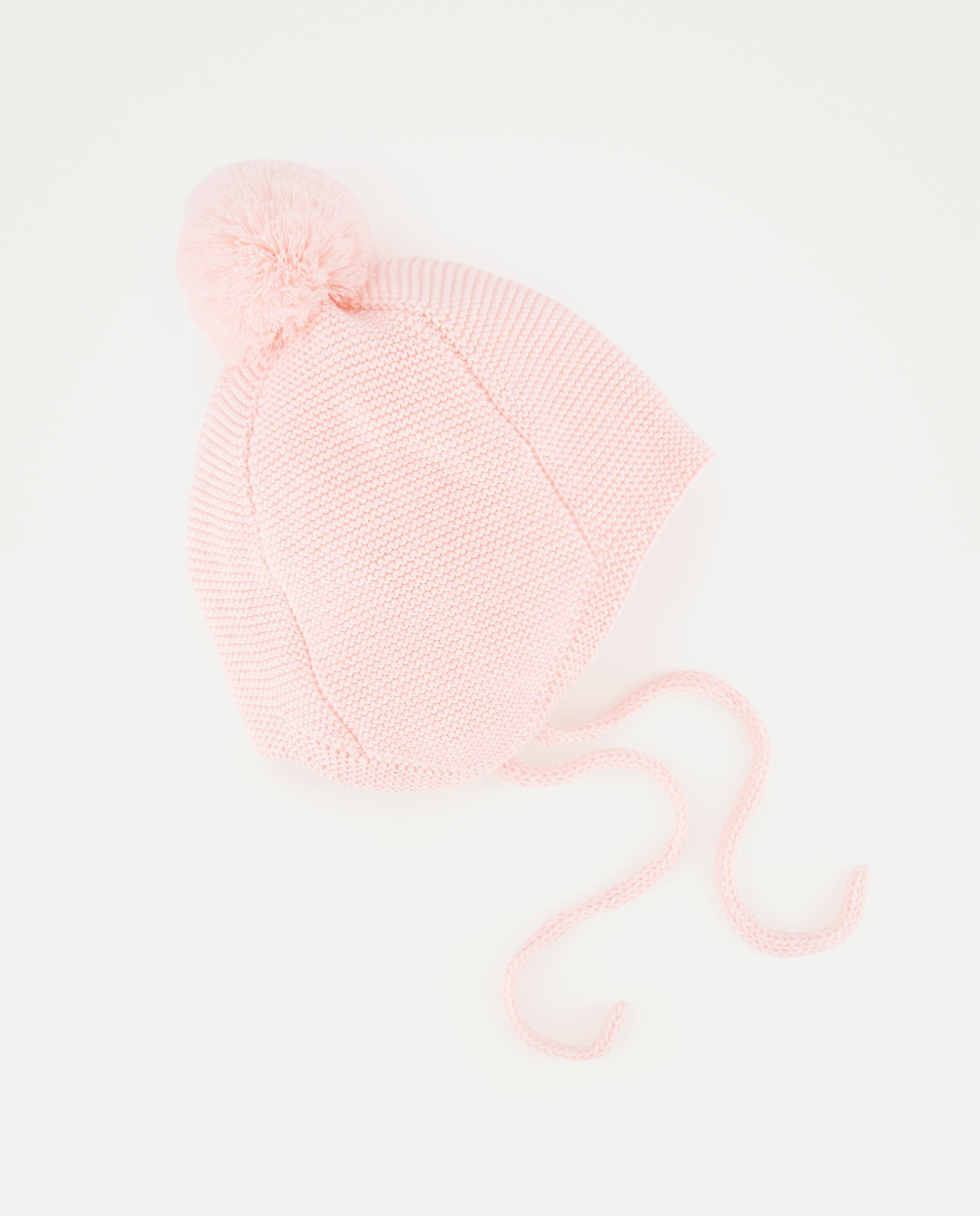 Imagen 1 de Gorro básico con trenza lateral de bebé - Baby El Corte Inglés - Rosa claro Rosa claro
