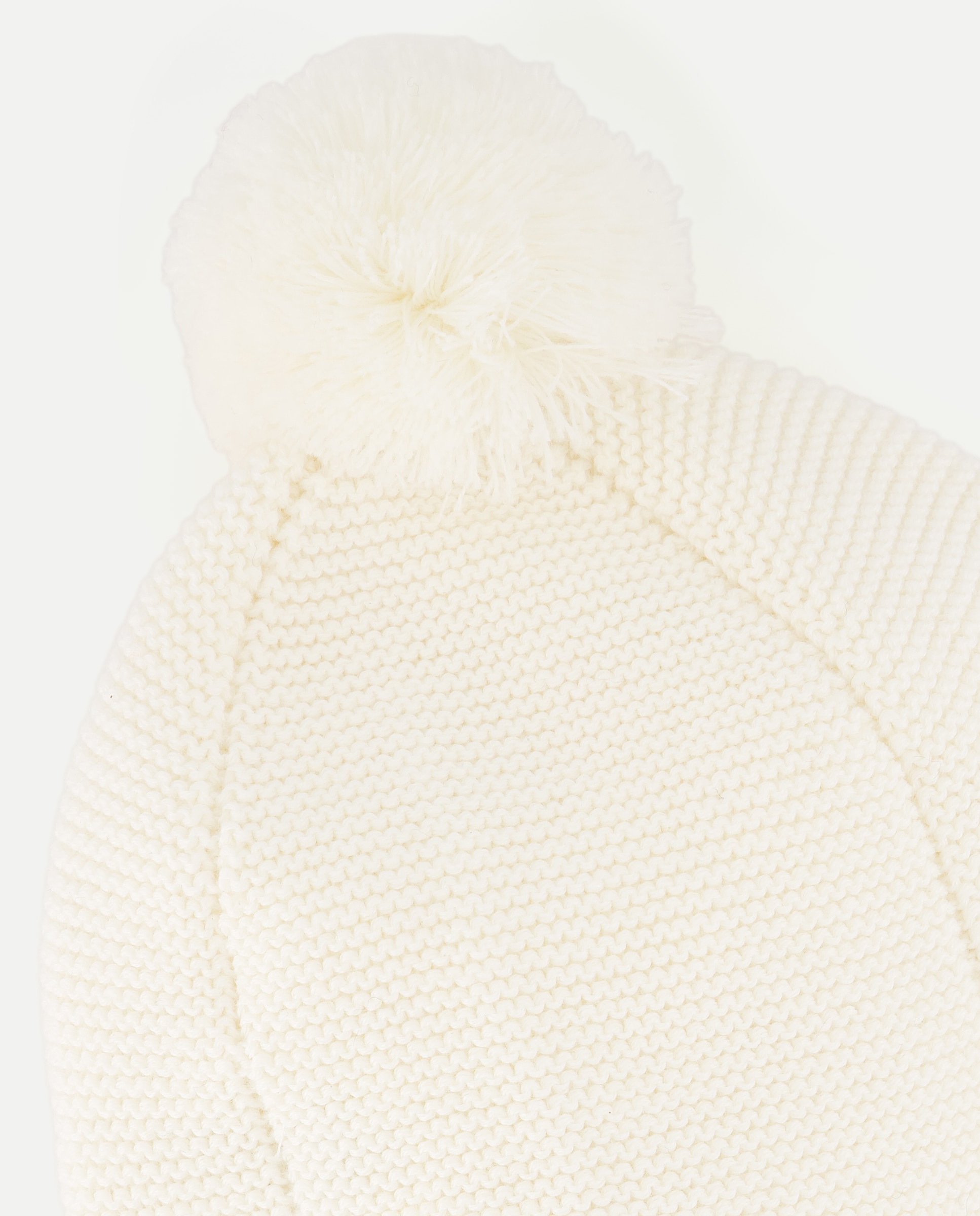 Gorro Básico de Bebé com Trança Lateral 120 Cru-2