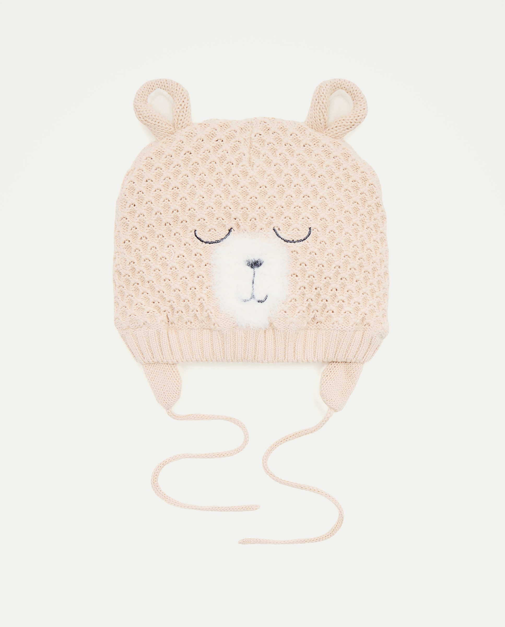 Gorro de bebé fantasía osito orejas 3D - Baby El Corte Inglés - Beige Beige-1