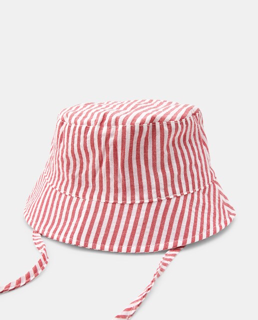 Imagen 0 de Gorro seersucker rayas de bebe niño