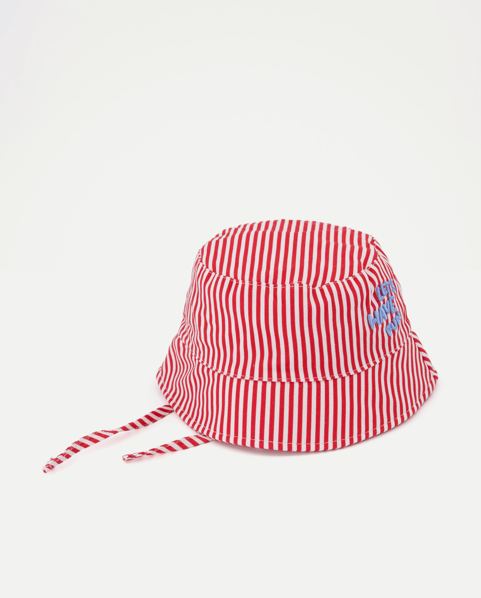 Gorro de Seersucker de Bebé às Riscas Baby El Corte Inglés 600 Vermelho-1