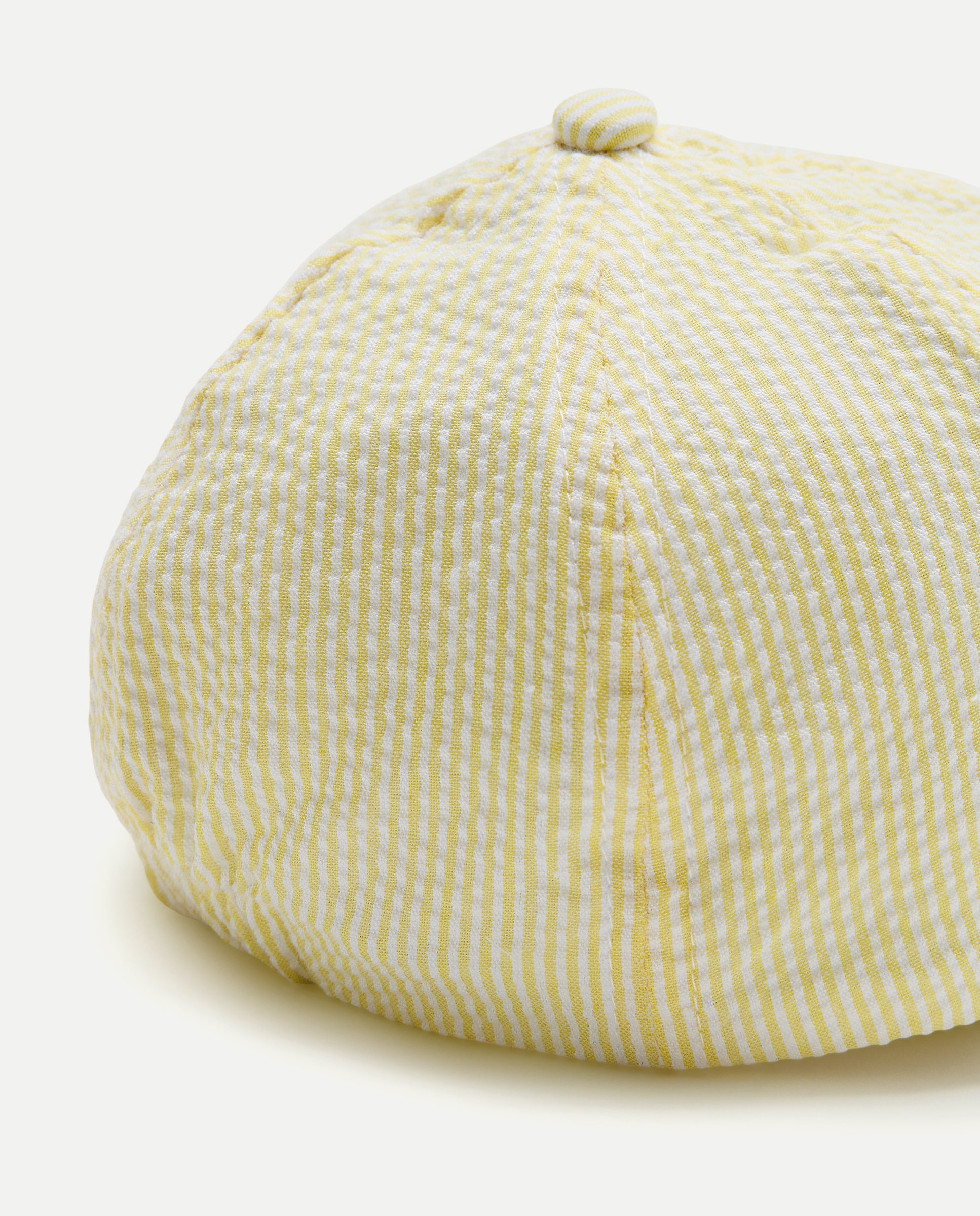 Boné de Bebé em Seersucker às Riscas Baby El Corte Inglés 310 Amarelo Claro-2