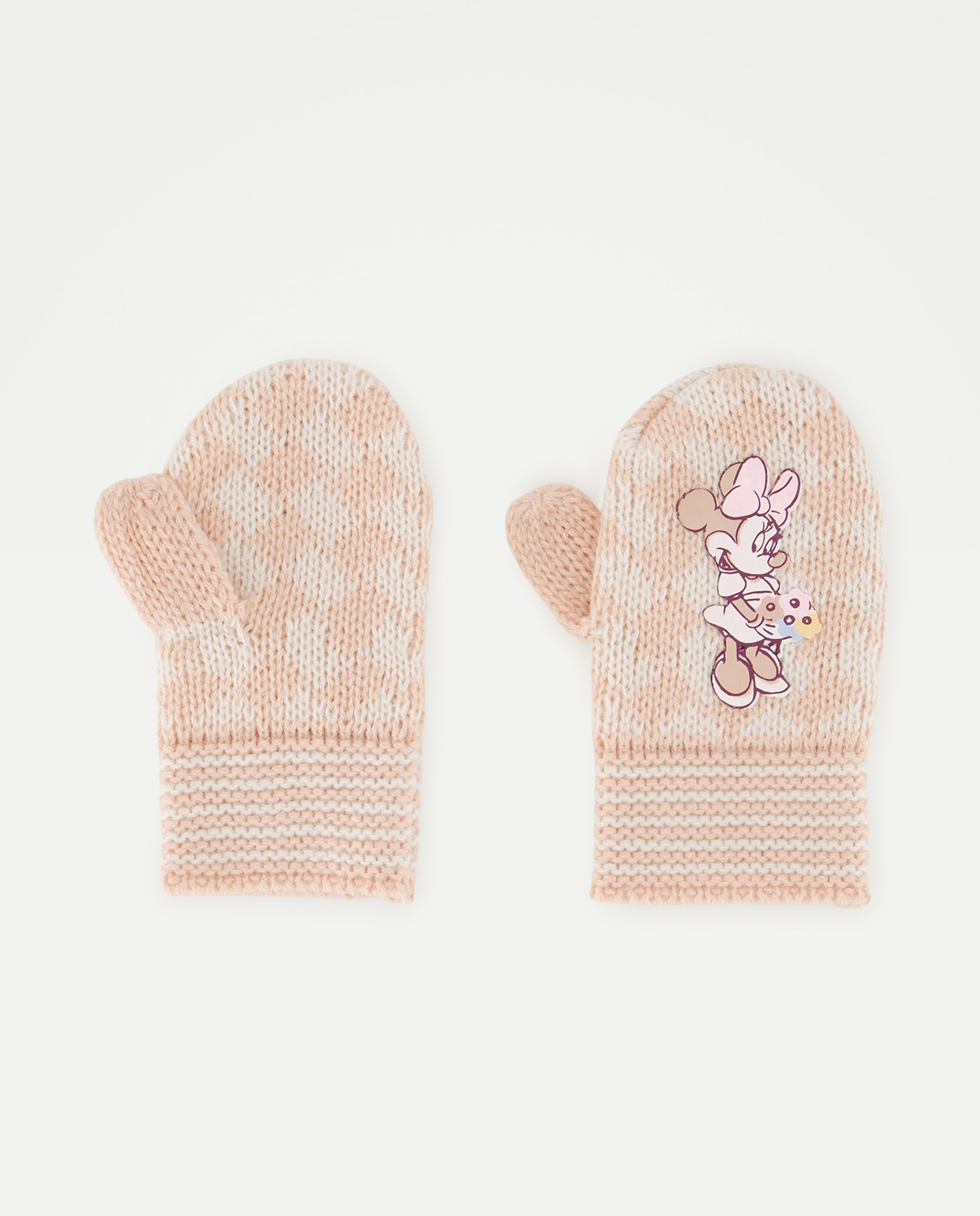 Manoplas de bebé bicolor Minnie - Baby El Corte Inglés - Burdeos Burdeos-1