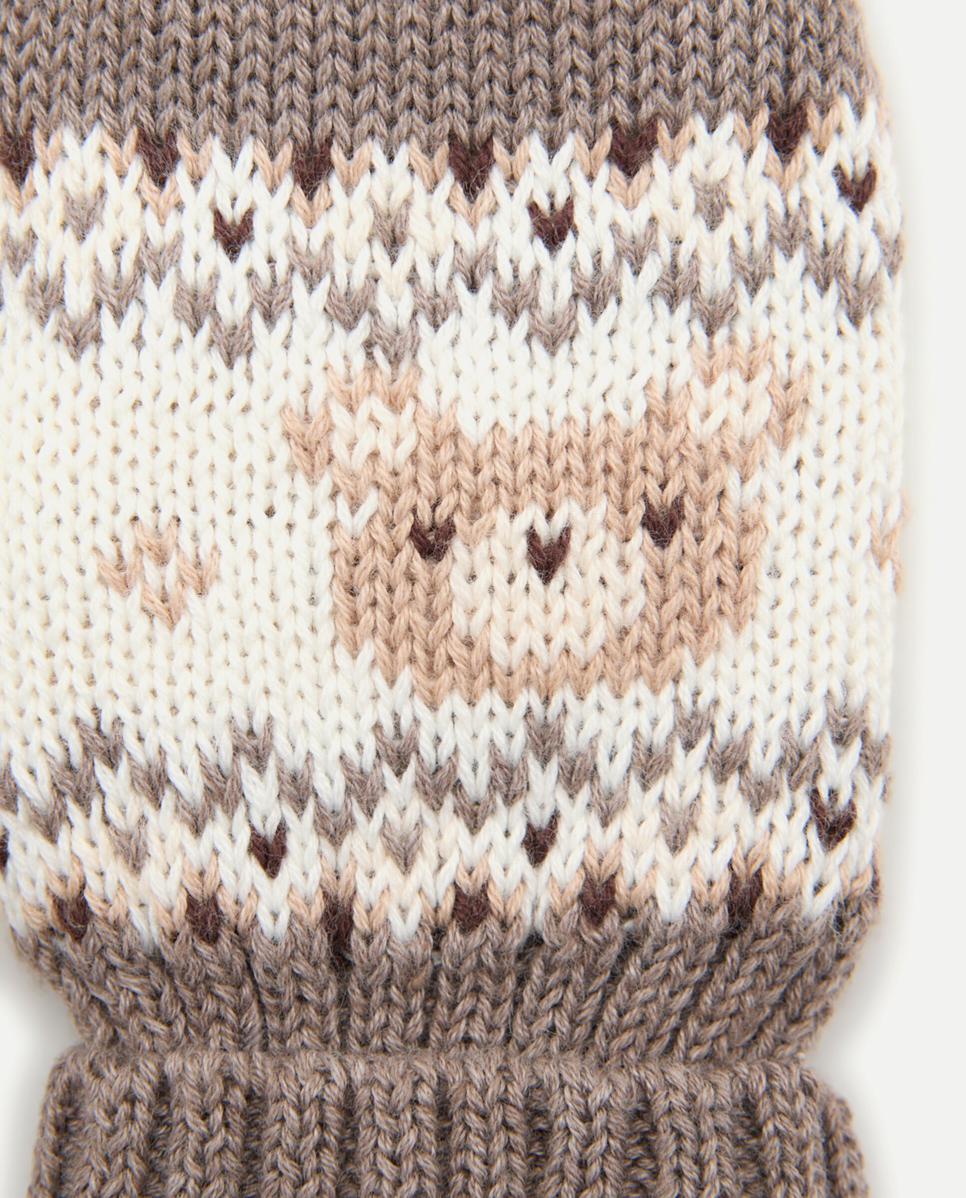 Manoplas de bebé jacquard fantasía coordinado - Baby El Corte Inglés - Marrón Marrón-2